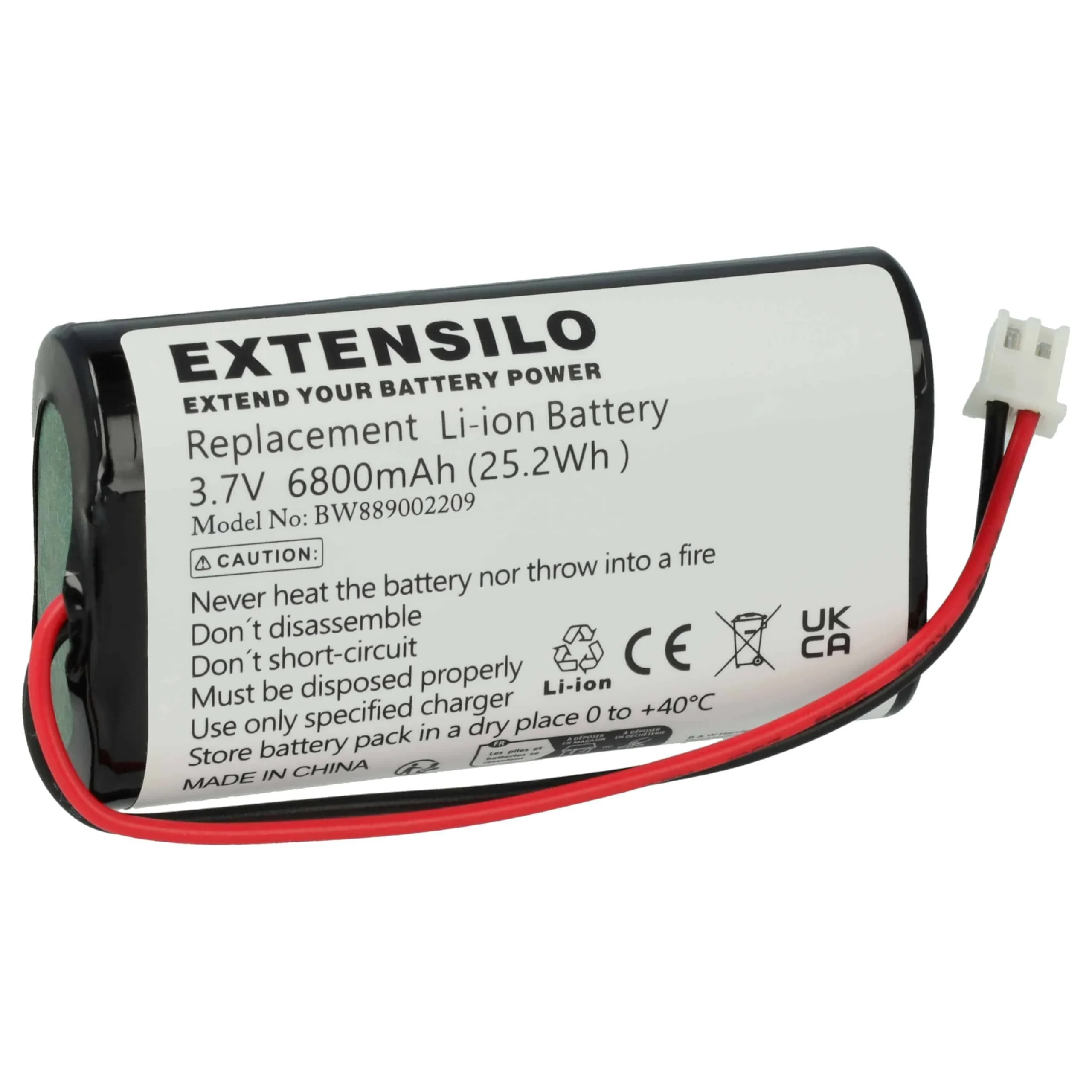 Batterie Sigor Nuindie, Numotion, Villeroy & Boch Seoul 2.0, Zafferano Poldina - 6800mAh 3,7V Li-ion