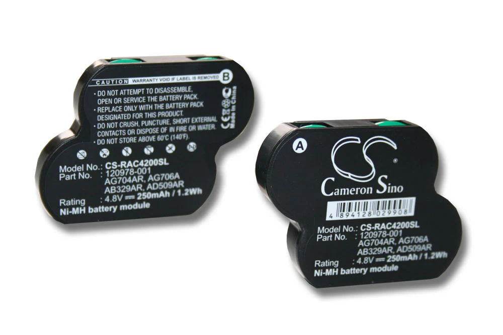 Batterie remplace Compaq 106036-B21, 114466-B21, 120978-001, 124992-291 contrôleur Raid - 250mAh 4,8V NiMH