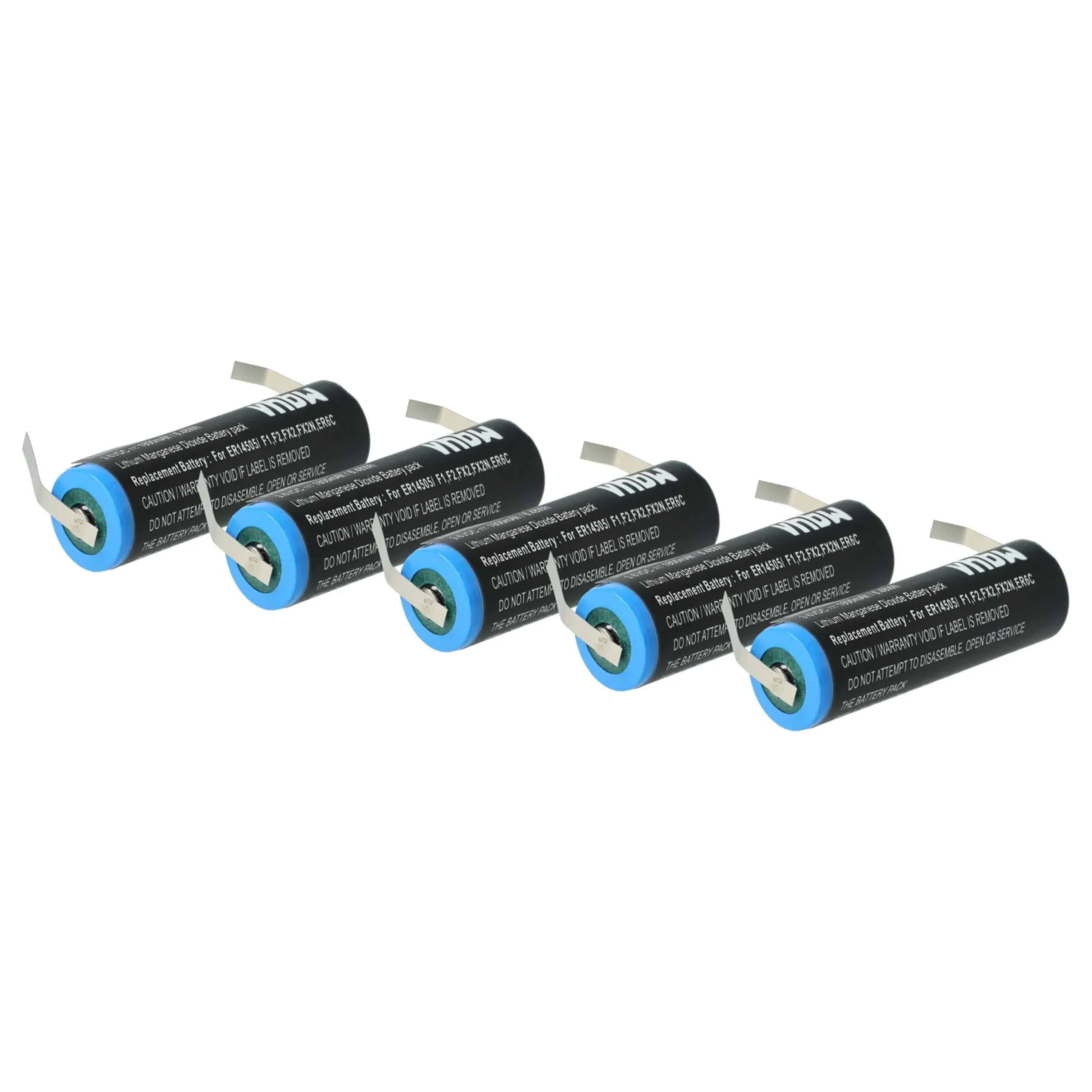 5x Piles remplace Maxell ER6C pour PLC Programmable Logic Controller Mitsubishi - 1800mAh 3,6V Li-MnO2