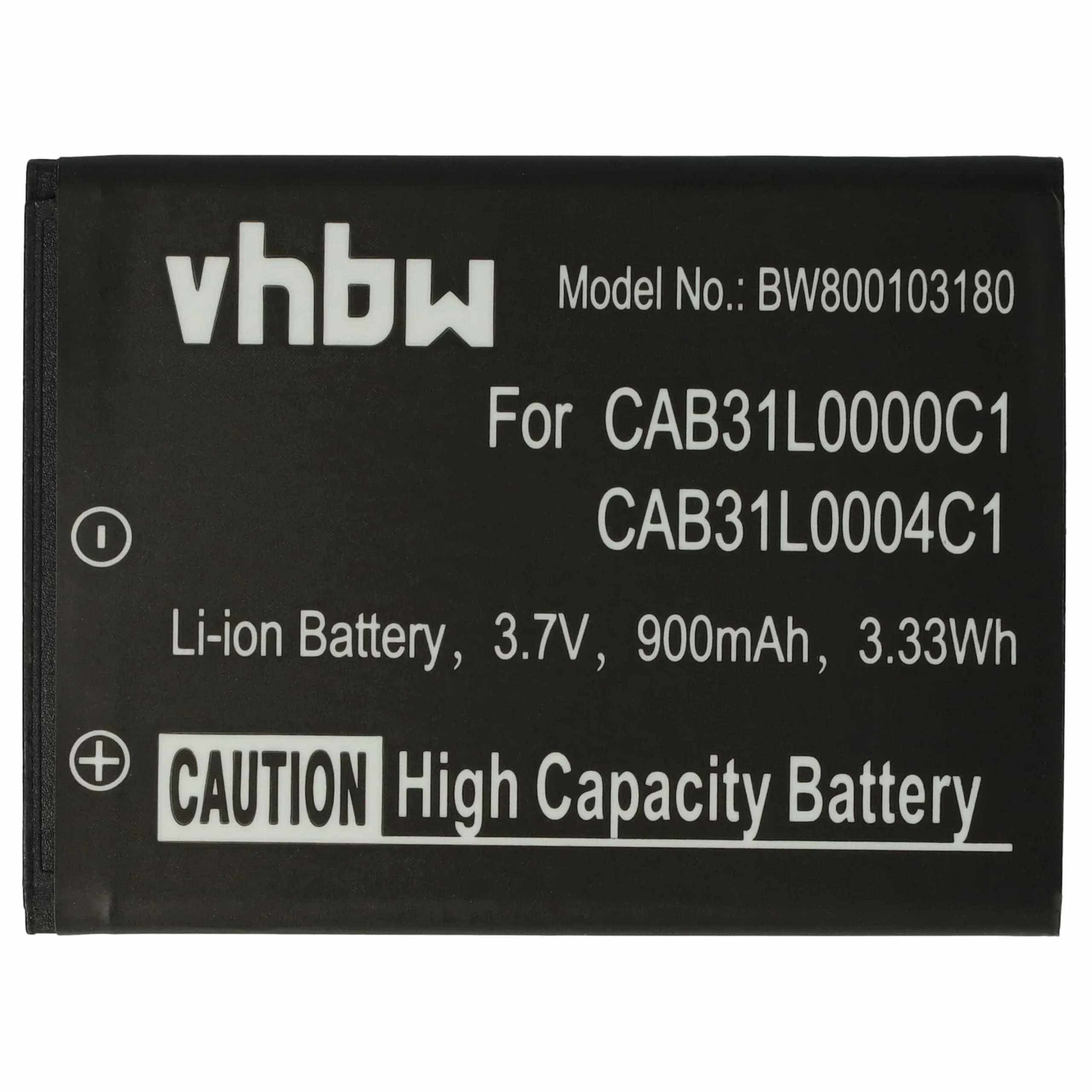 Batterie remplace Alcatel CAB31L0000C2, CAB31L0000C1 téléphone portable Vodafone - 900mAh 3,7V Li-ion