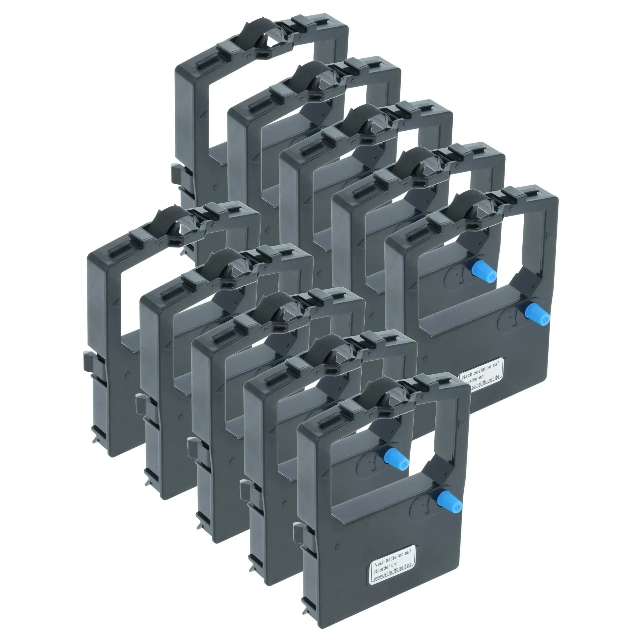 10x Ruban encreur remplace OKI 09002303 pour imprimante matricielle / étiquette - noir