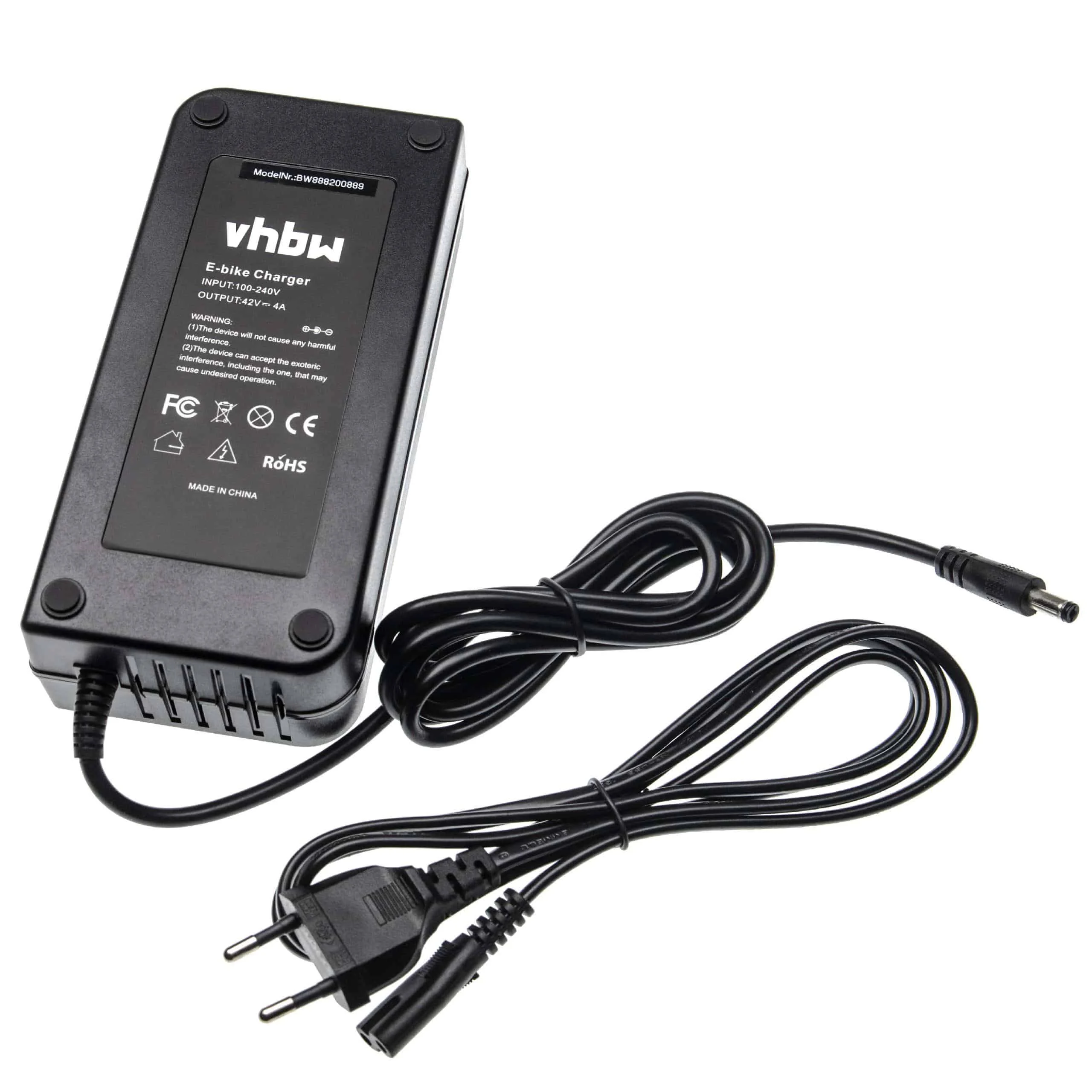 Chargeur remplace HP1202L3 pour batterie e-bike - prise ronde, 4,0 A
