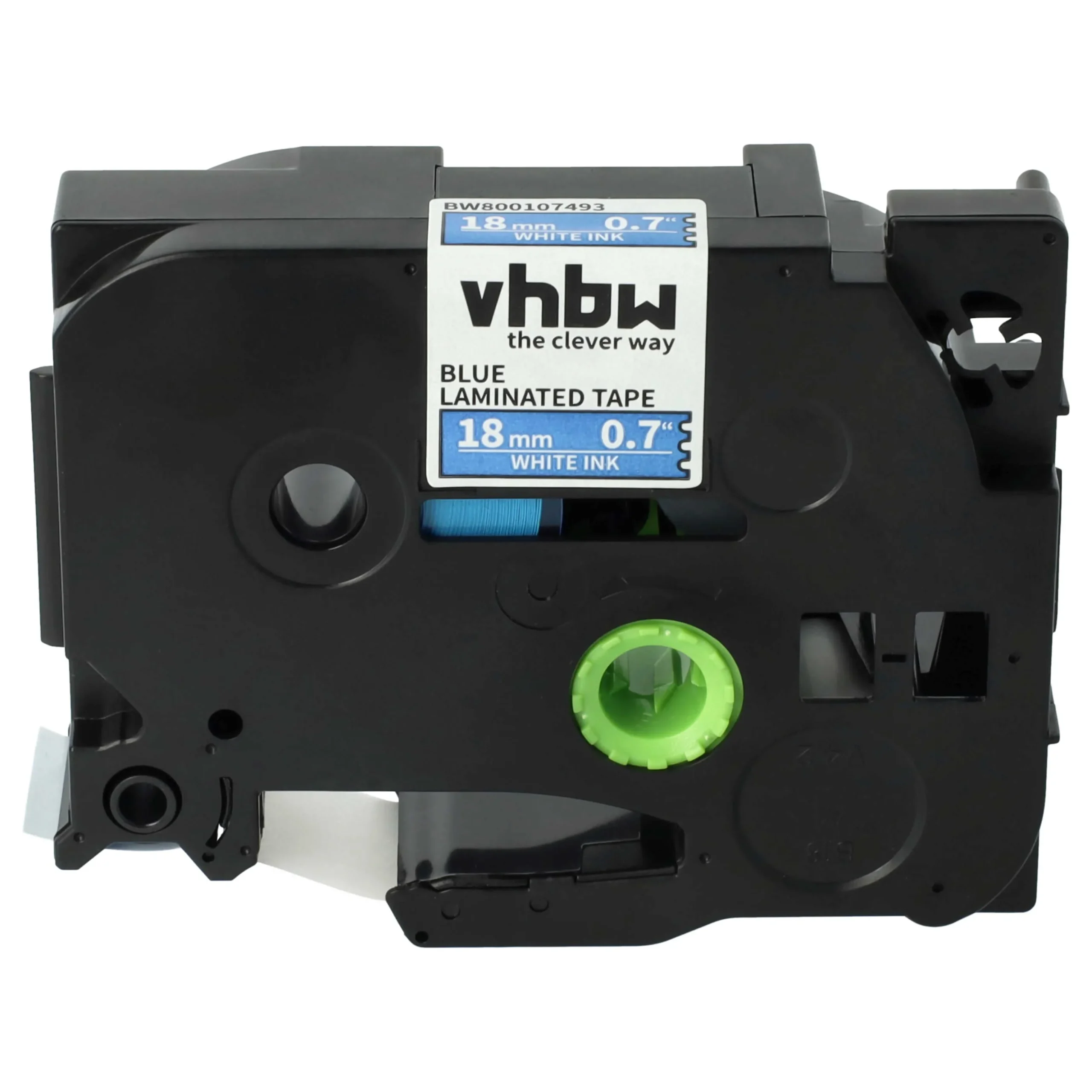 Cassette à ruban remplace Brother TZE-241, TZ-241 - 18mm lettrage Blanc ruban Bleu, plastique