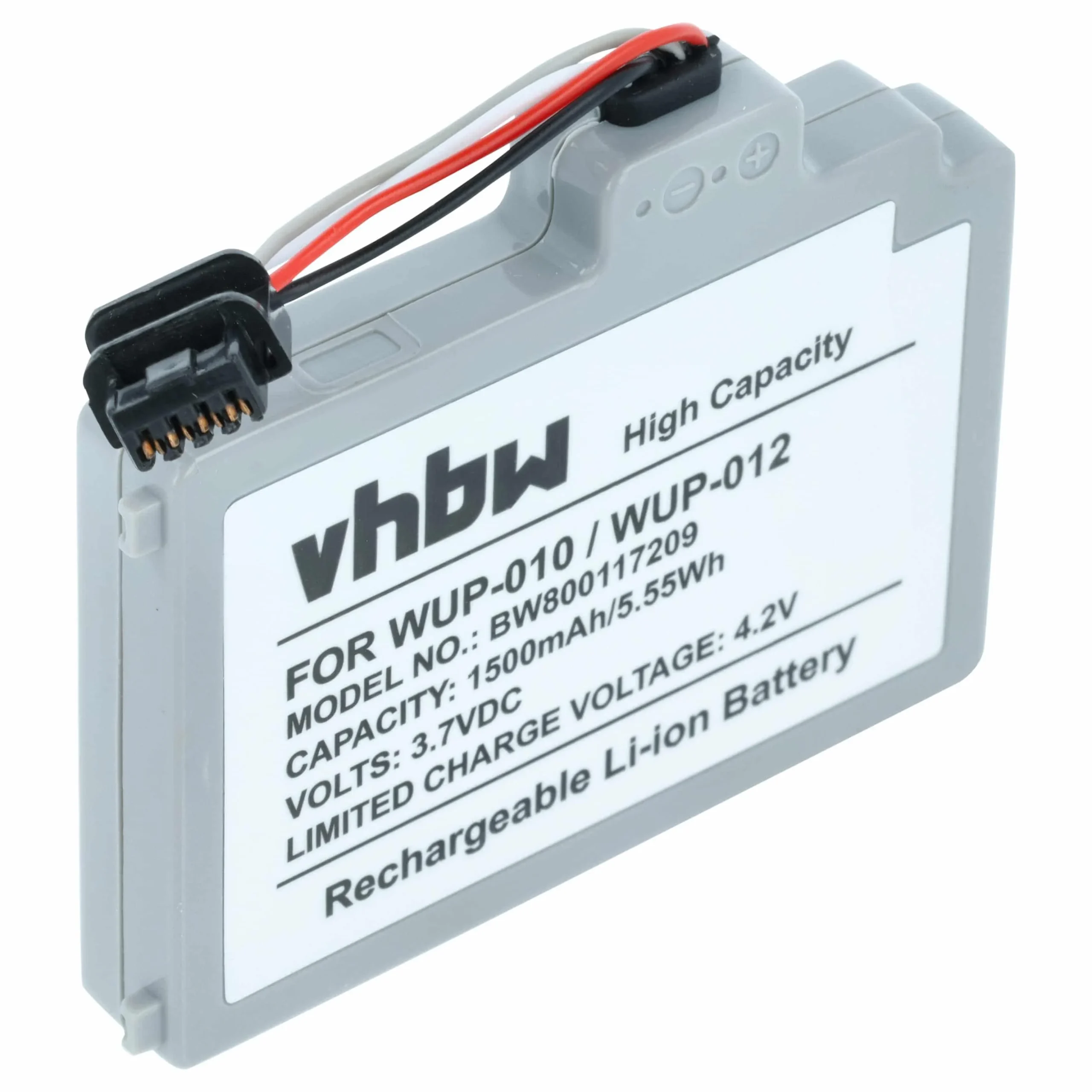 Batterie remplace Nintendo WUP-012 console de jeux - 1500mAh 3,7V Li-polymère