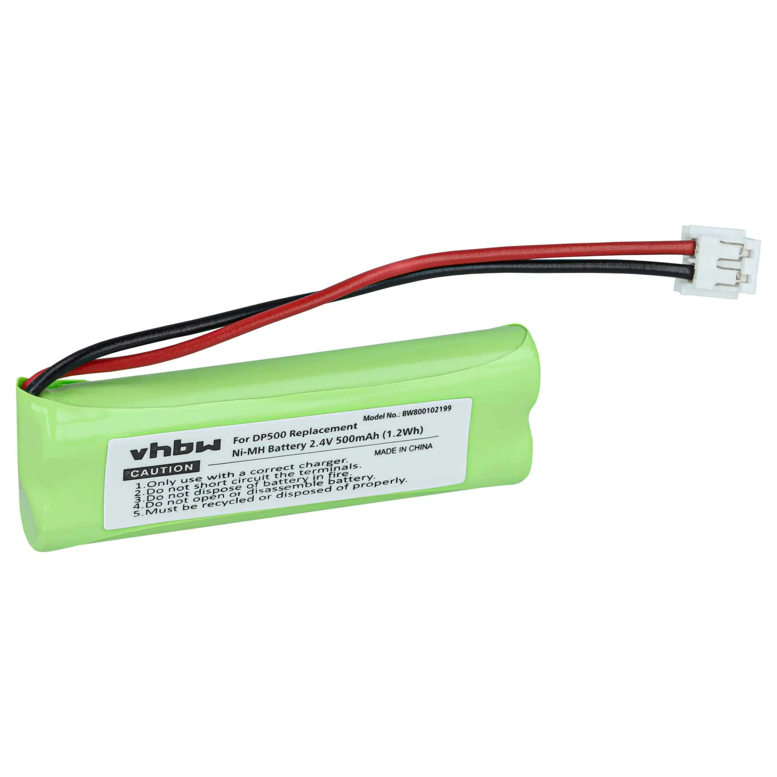 Batterie remplace Medion GPHC05RN01 pour téléphone - 500mAh 2,4V NiMH
