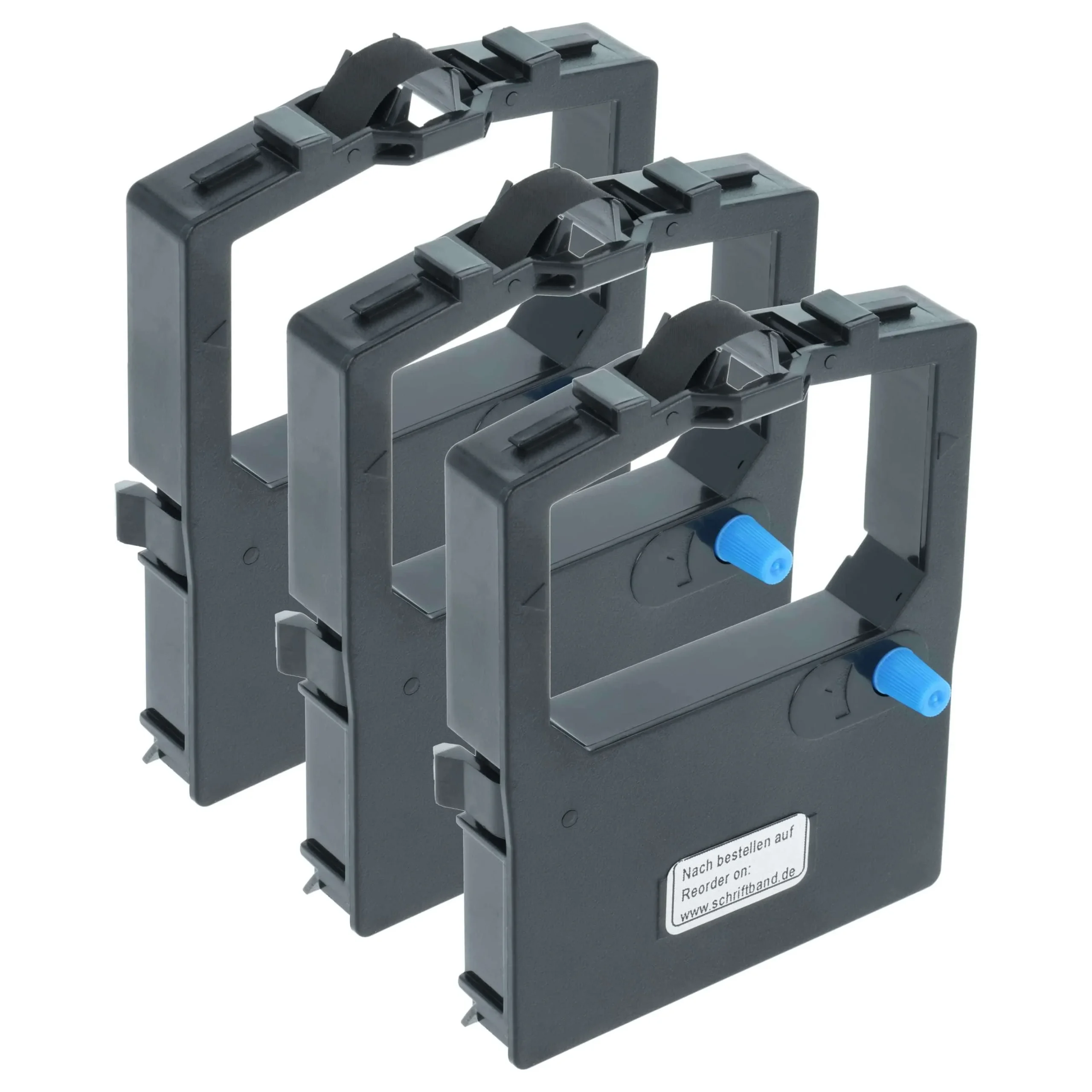 3x Ruban encreur remplace OKI 09002303 pour imprimante matricielle / étiquette - noir