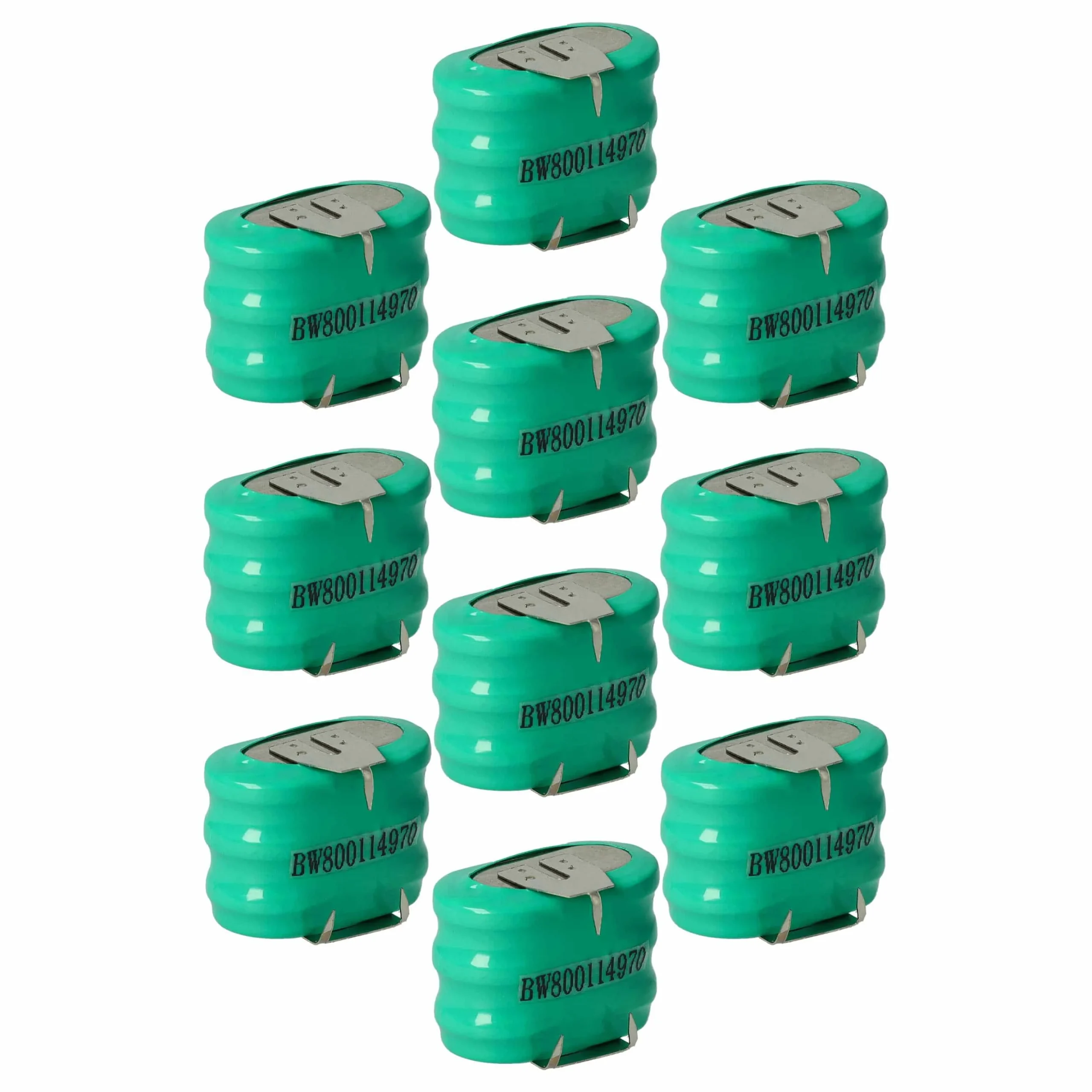 10x Piles bouton de type 3/V150H pour le modélisme et autres - 150mAh 3,6V NiMH