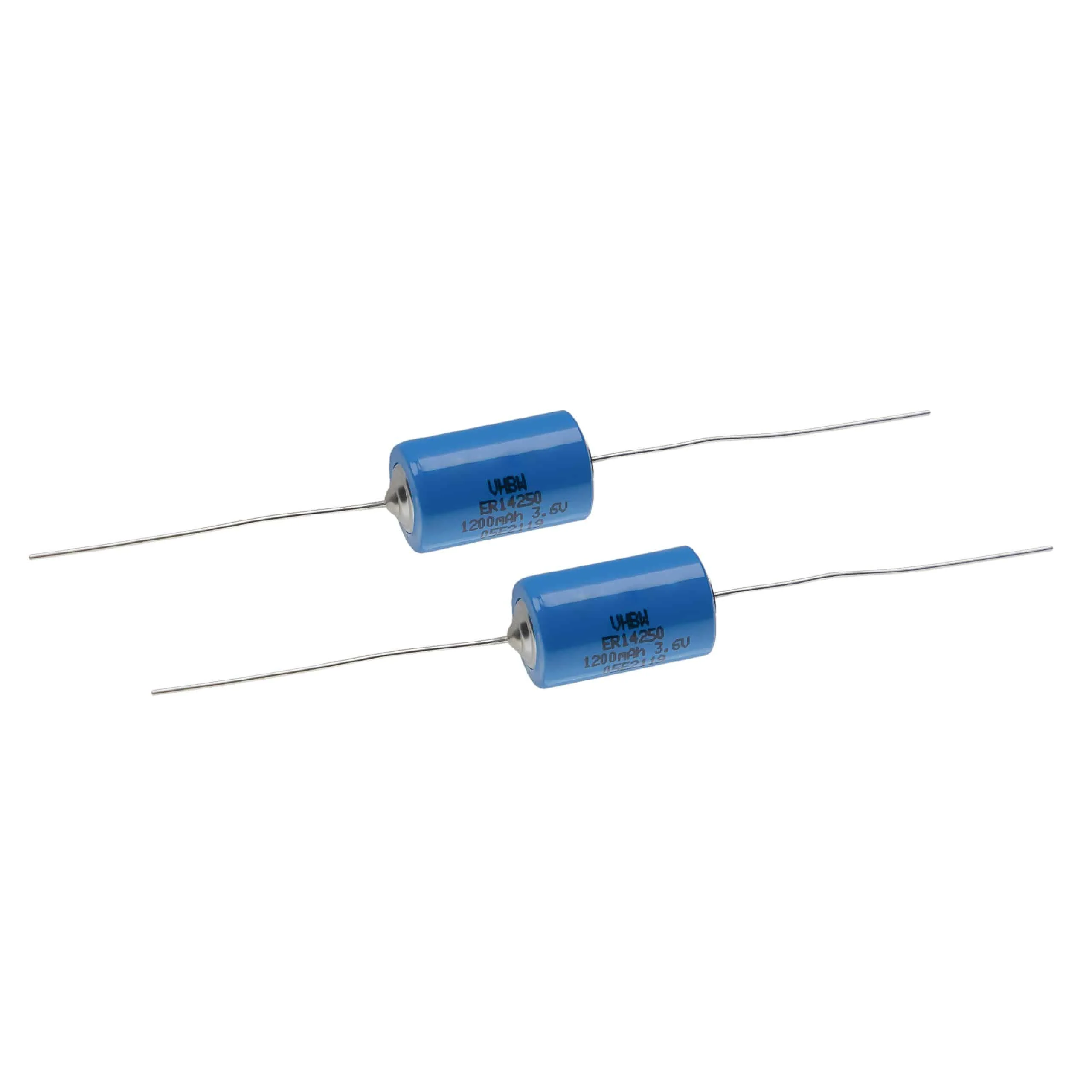 Pile (2 pcs.) ER14250 - 1200mAh 3,6V Li-SOCl2 avec pattes à souder