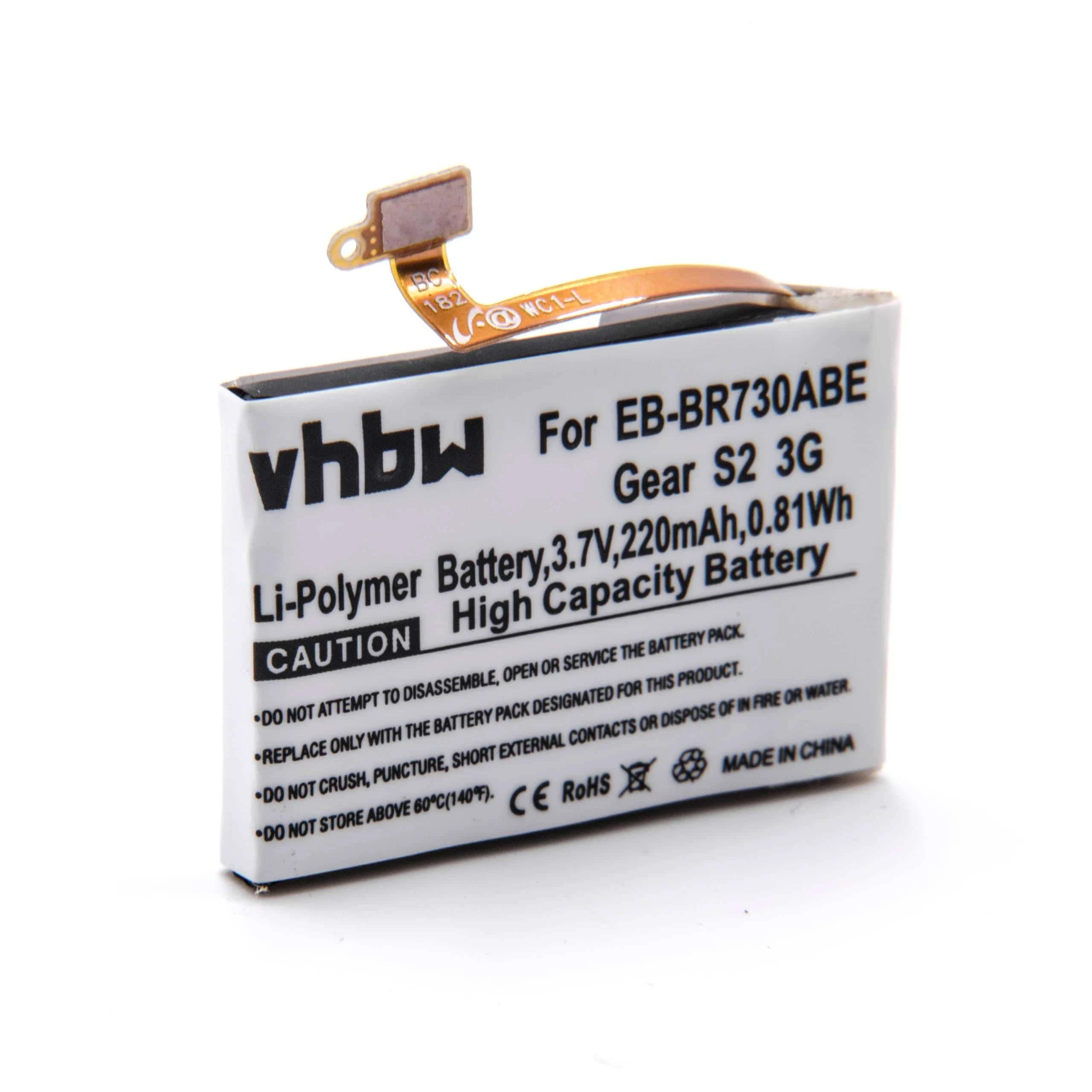 Batterie remplace Samsung GH43-04538B, EB-BR730ABE montre connectée - 220mAh 3,7V Li-polymère