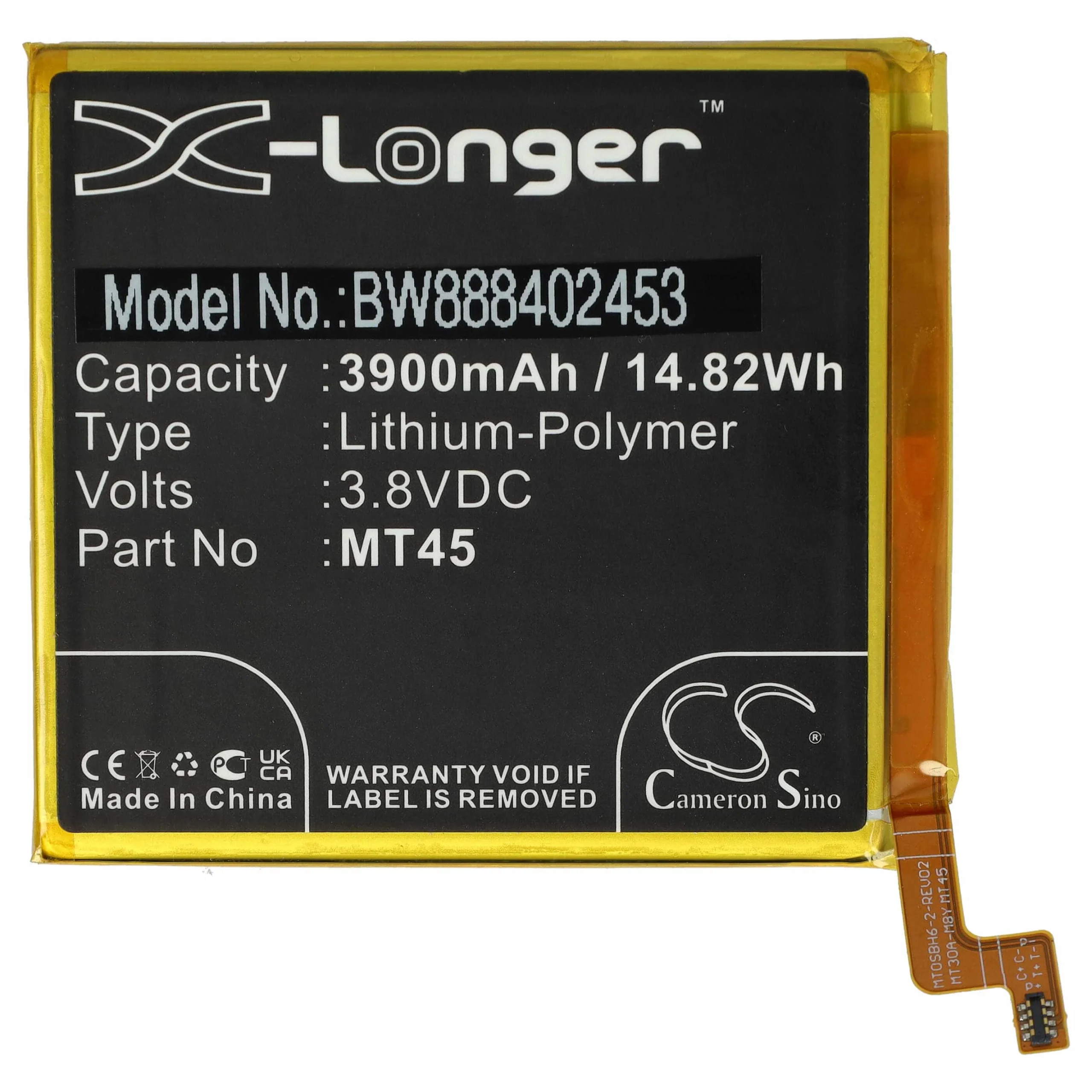 Batterie remplace Motorola SB18D11084, MT45 téléphone portable Motorola - 3900mAh 3,8V Li-polymère