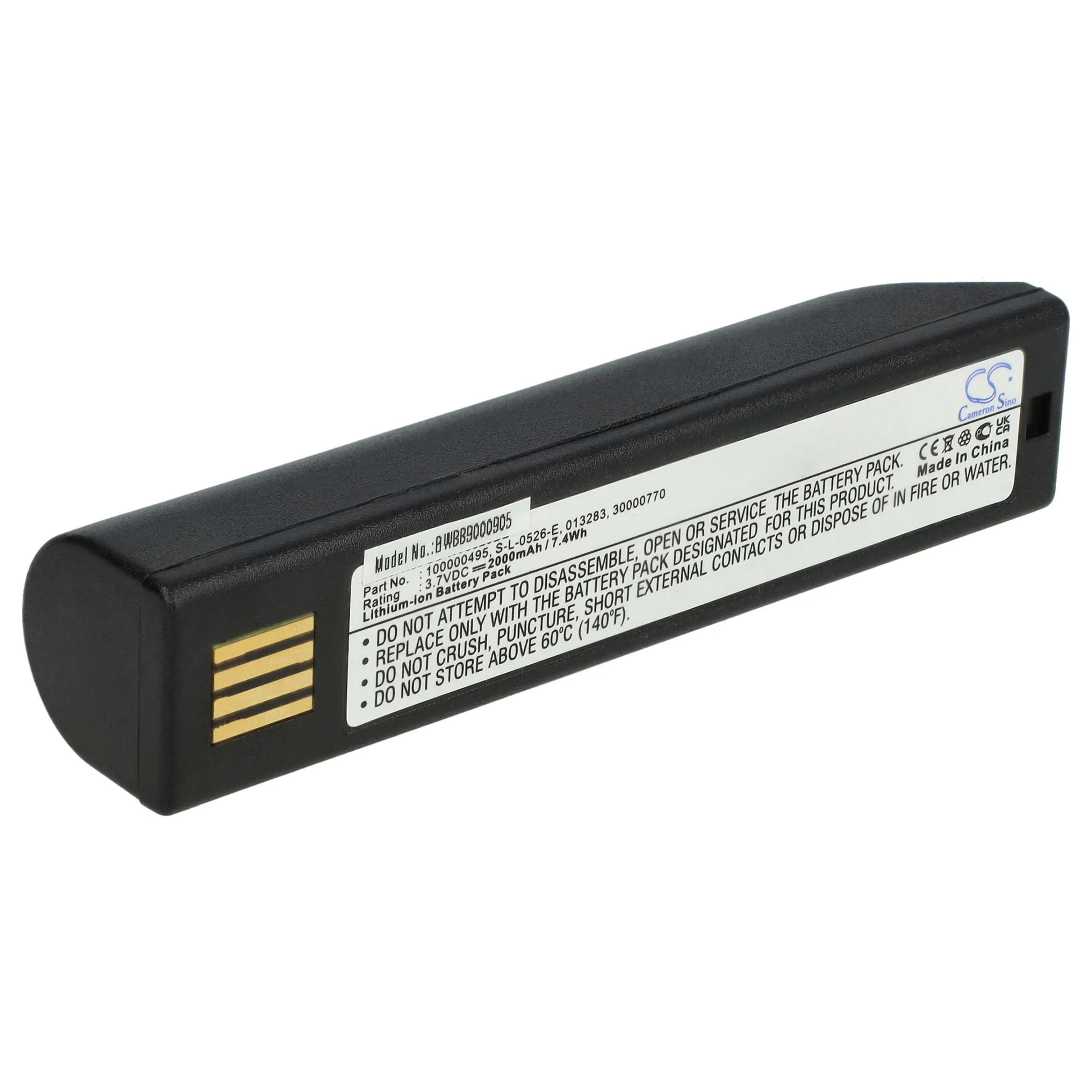 Batterie remplace Honeywell 100006732, 013283, 100000495 pour scanner de code-barre Honeywell - 2600mAh 3,7V
