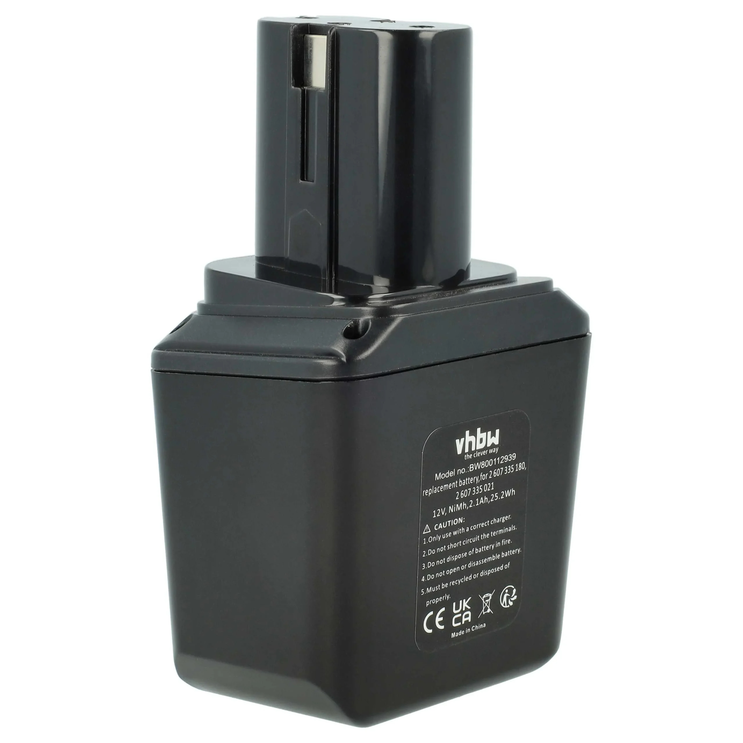Batterie remplace Bosch 2 607 335 180, 2 607 355 014, 2 607 335 021 outil électrique Bosch - 2,1Ah 12V NiMH