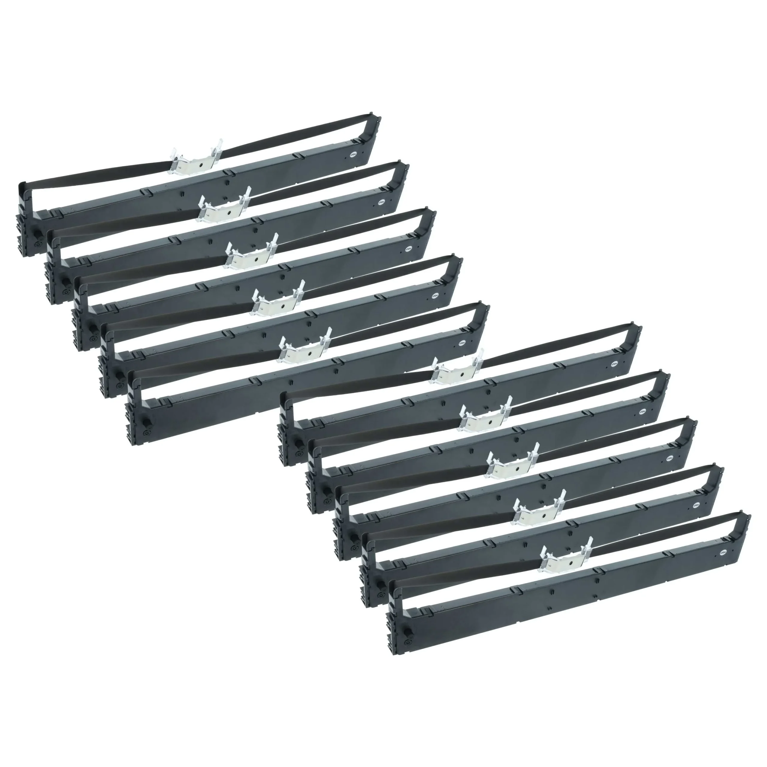 10x Ruban encreur remplace Tally 044830 pour imprimante matricielle / étiquette - noir