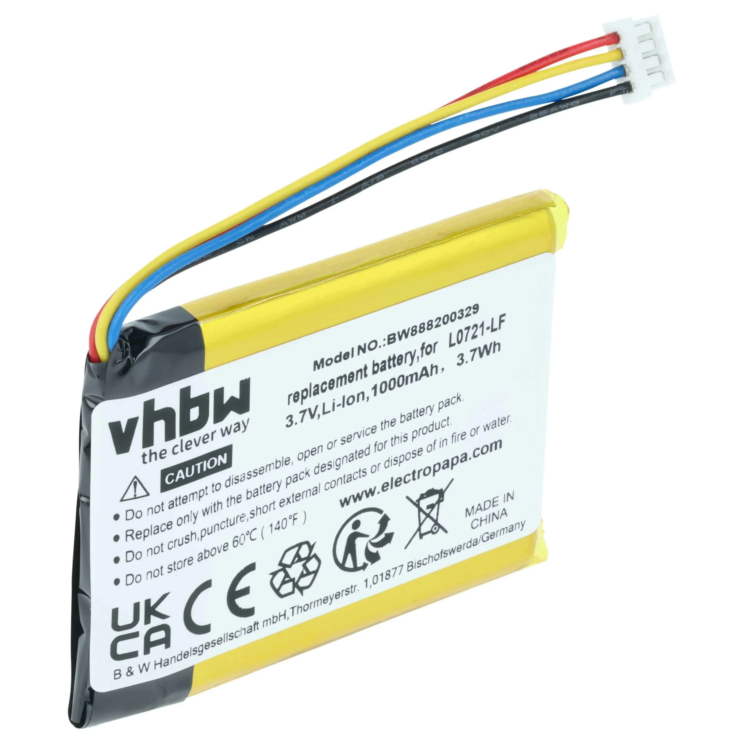 Batterie remplace JBL L0721-LF enceinte JBL - 1000mAh 3,7V Li-polymère