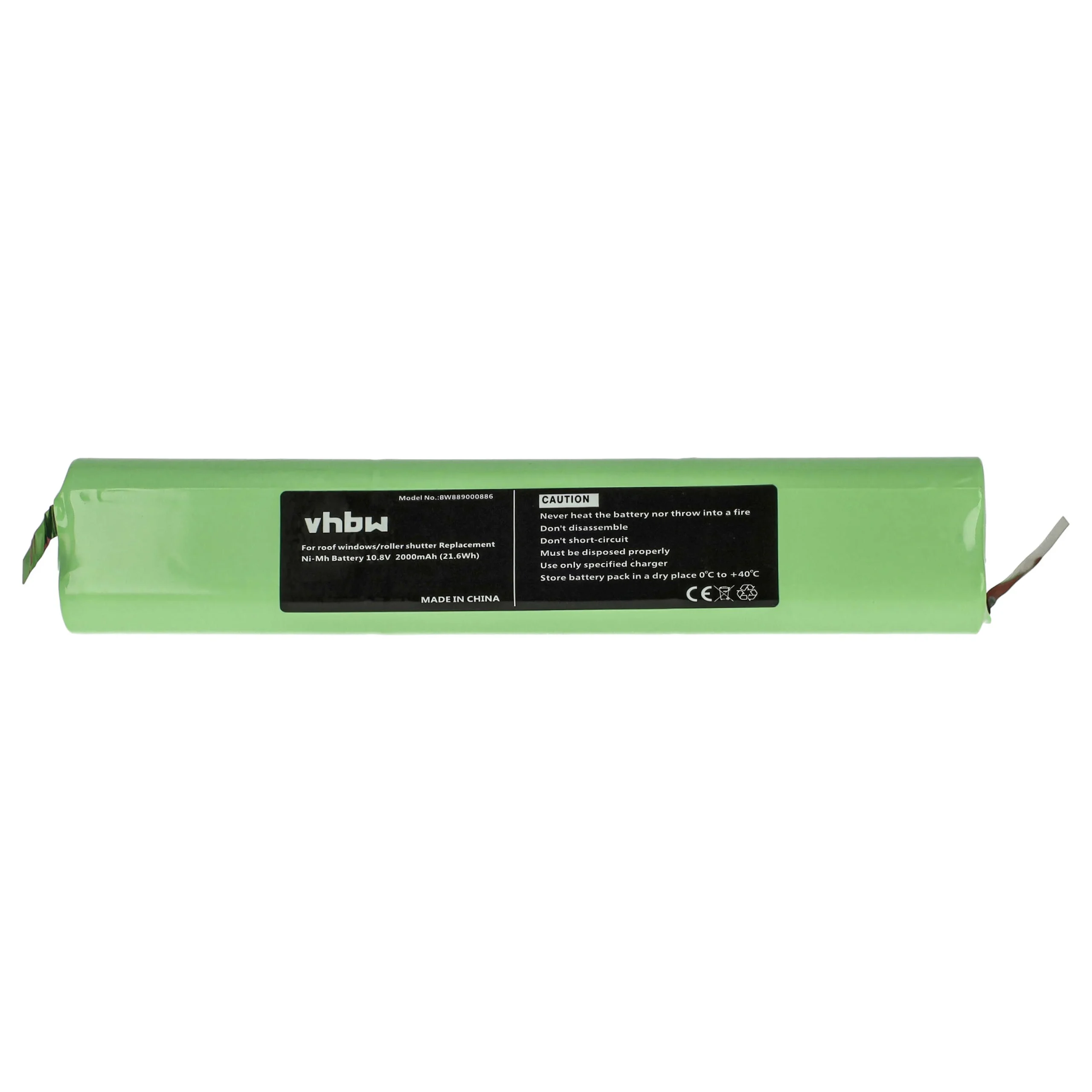 Batterie remplace Velux 946987, 946930, 946933 store volet de fenêtre Velux - 2000mAh 10,8V NiMH