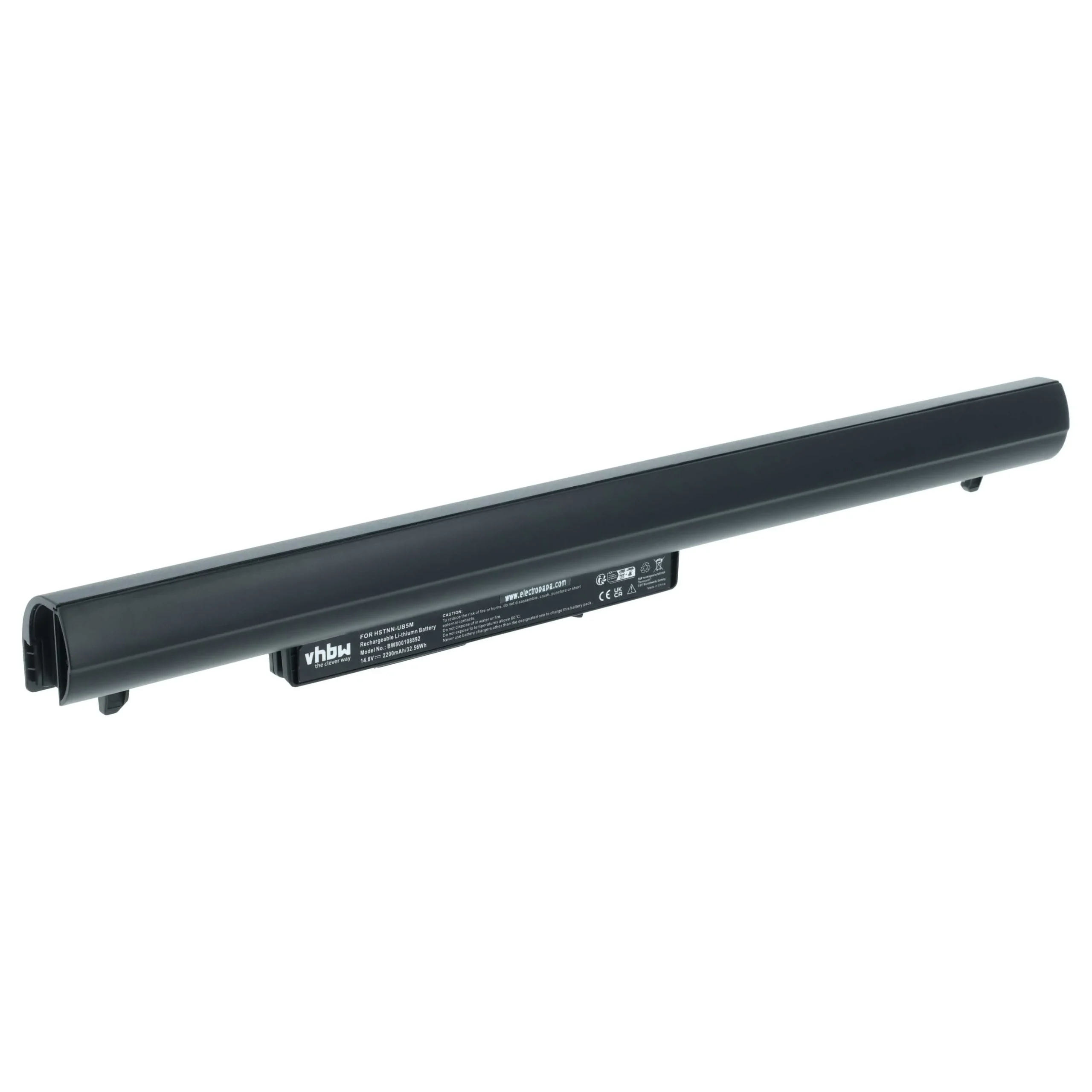 Batterie remplace HP 728248-141, 728248-121 pour ordinateur portable HP- 2200mAh 14,8V Li-ion, noir