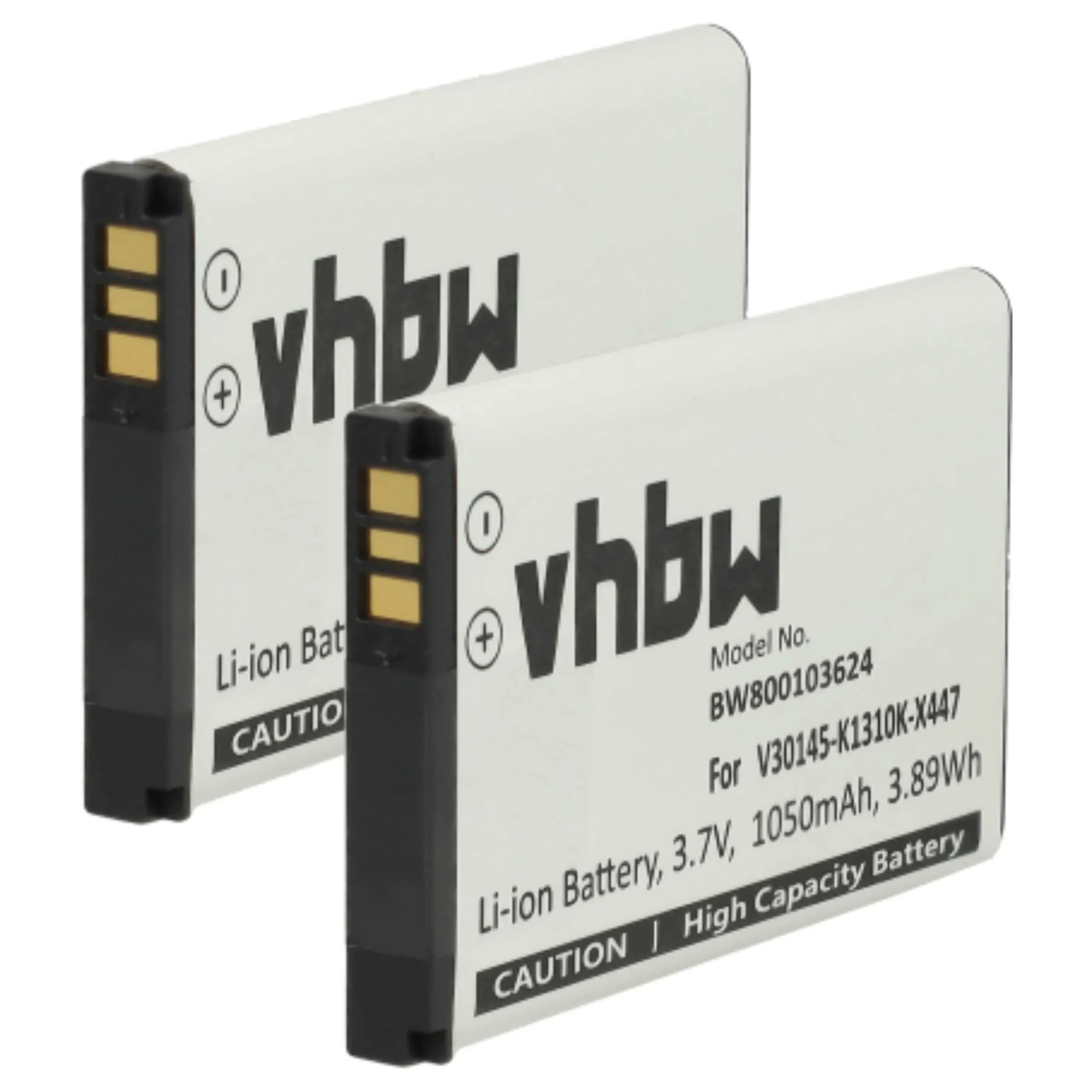 2x Batteries remplace Siemens V30145-K1310K-X447 pour téléphone Siemens - 1050mAh 3,7V Li-ion