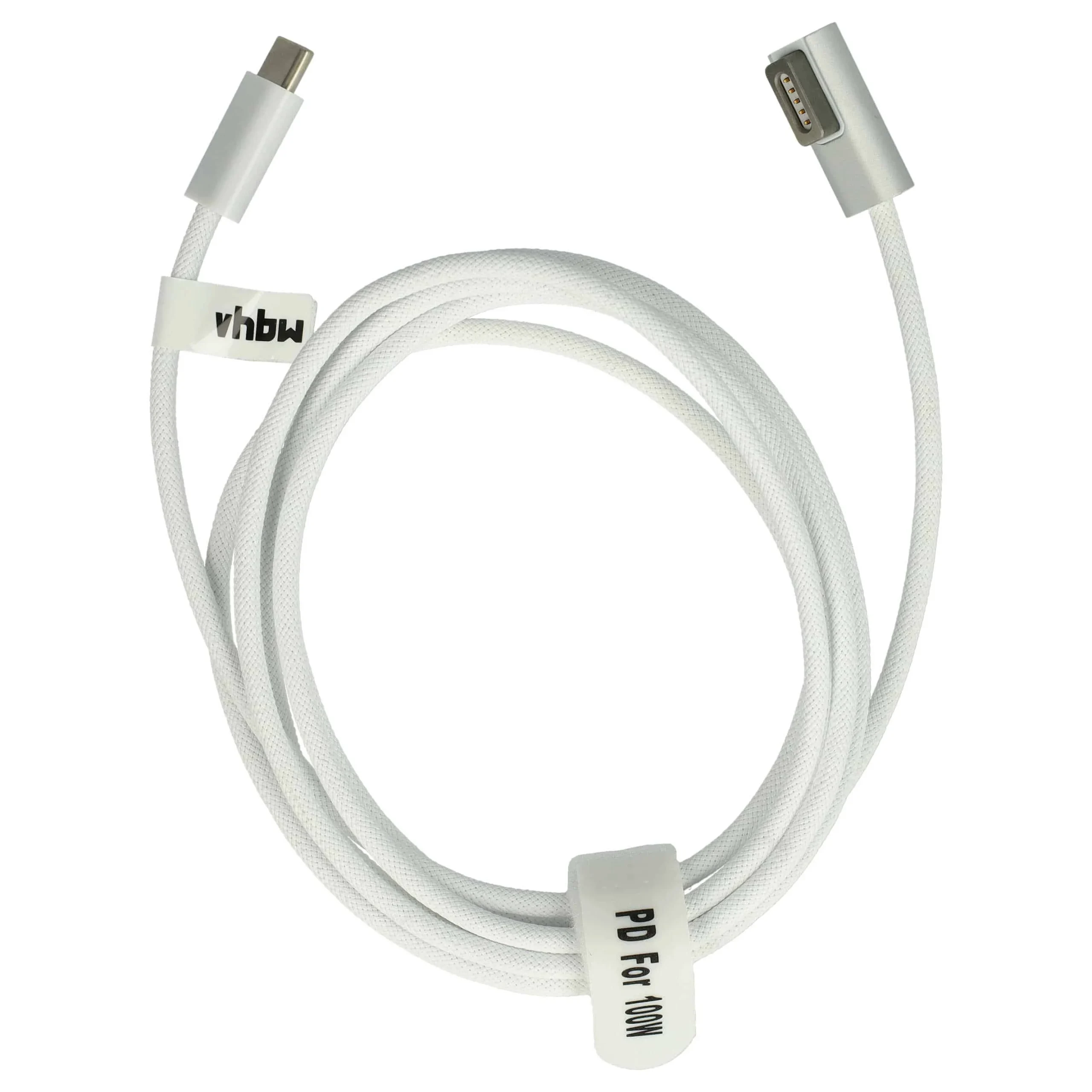 Câble USB C vers MagSafe 1 remplace Apple ADA-C2MS1 pour ordinateur Apple - 100 W, Nylon, en forme de L