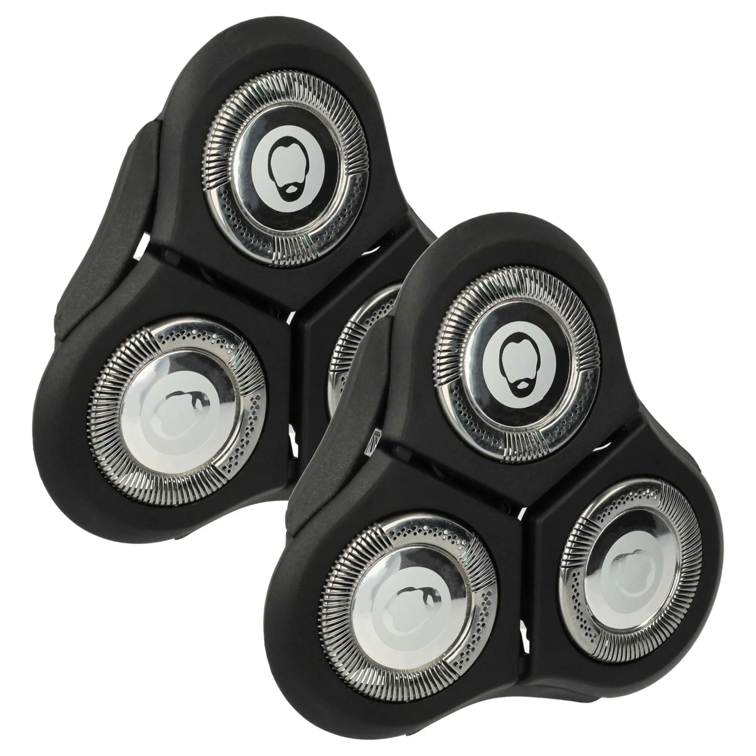 2x tête de rasoir remplace Philips RQ11 pour - noir / argenté