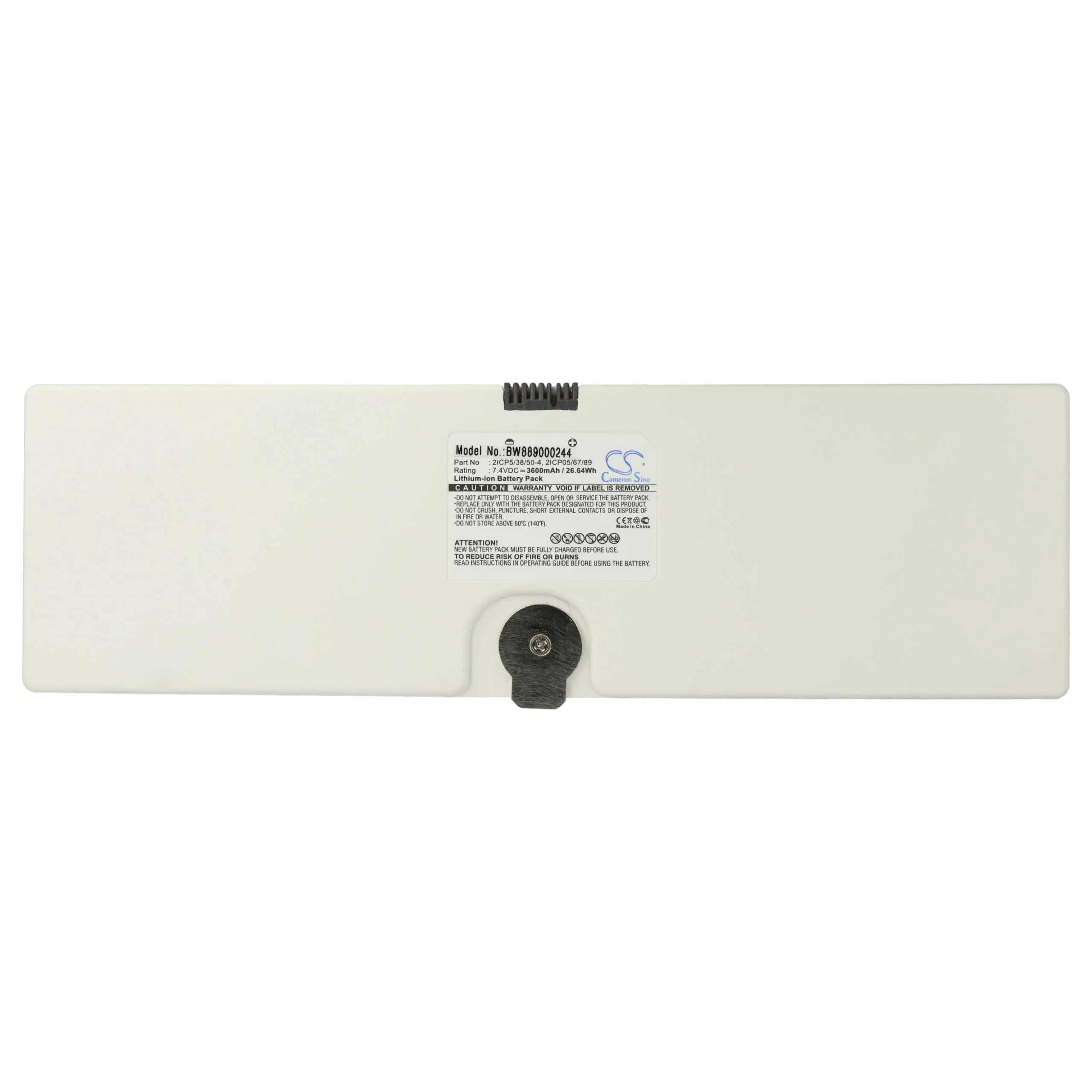 Batterie remplace Trixell 2ICP5/38/50-4, 2ICP05/67/89 pour appareil médical Trixell - 3600mAh 7,4V Li-ion