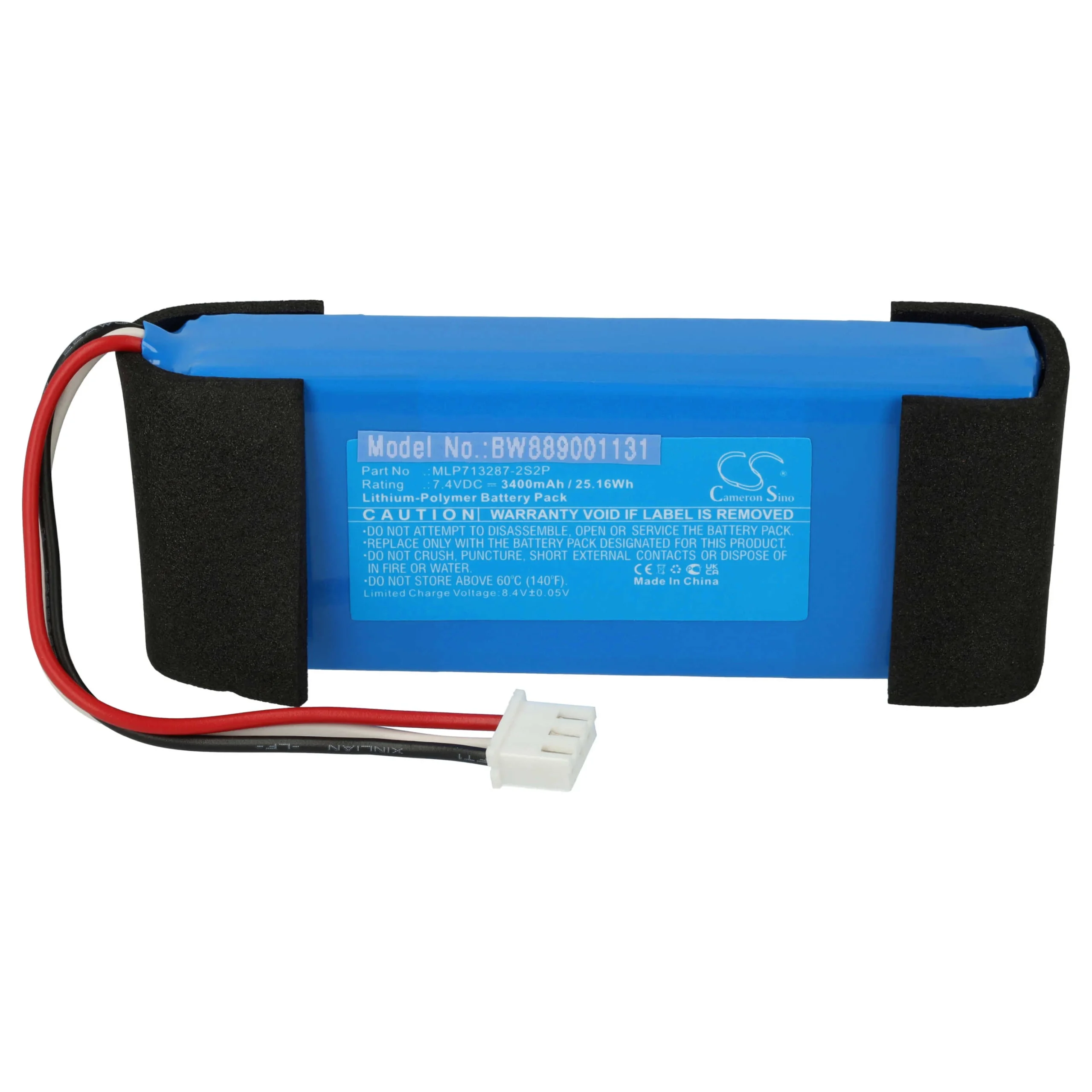 Batterie remplace Harman Kardon MLP713287-2S2P enceinte Harman/Kardon - 3400mAh 7,4V Li-polymère