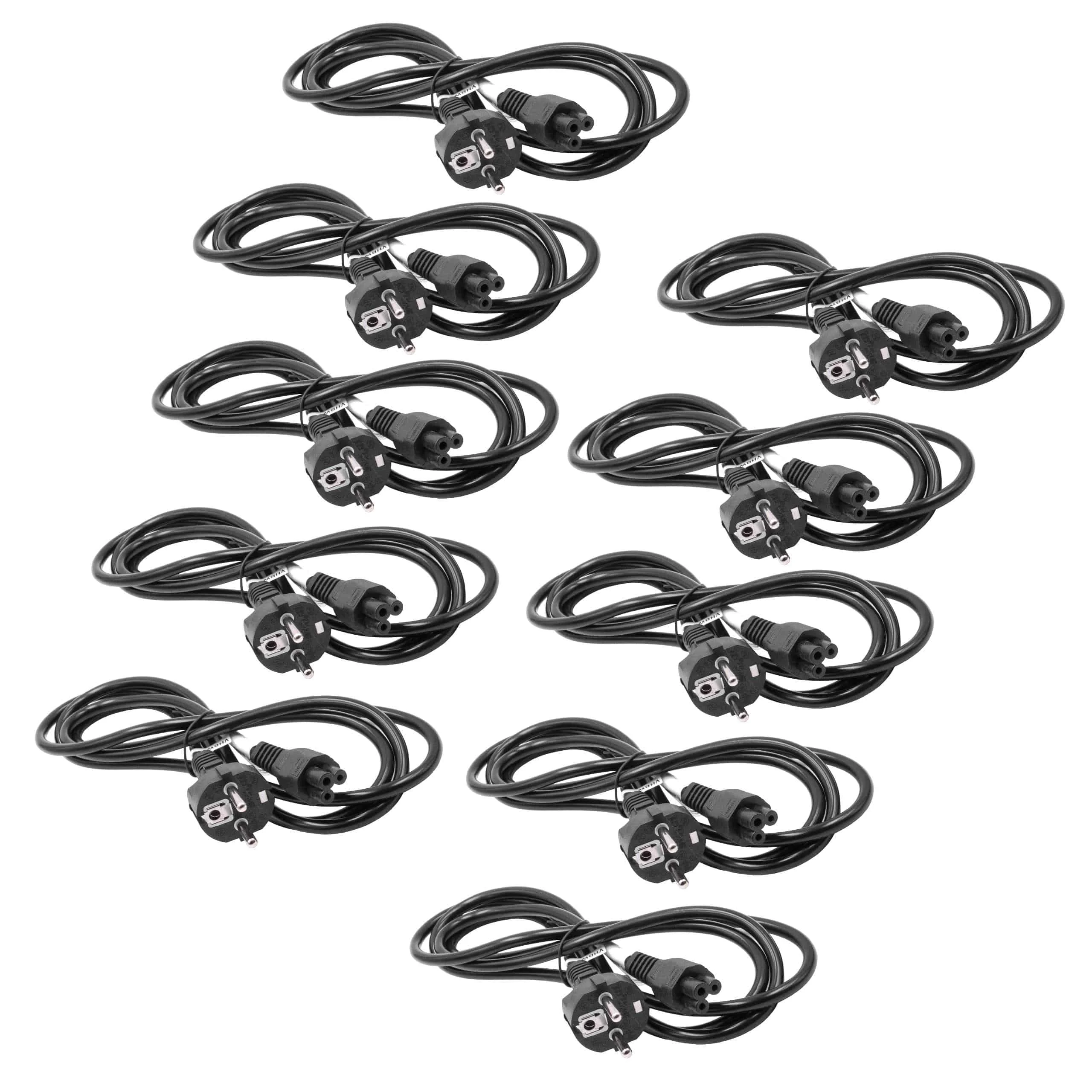 10x Câbles d'alimentation C5 prise Euro pour aspirateur Vorwerk VR300 - 2m