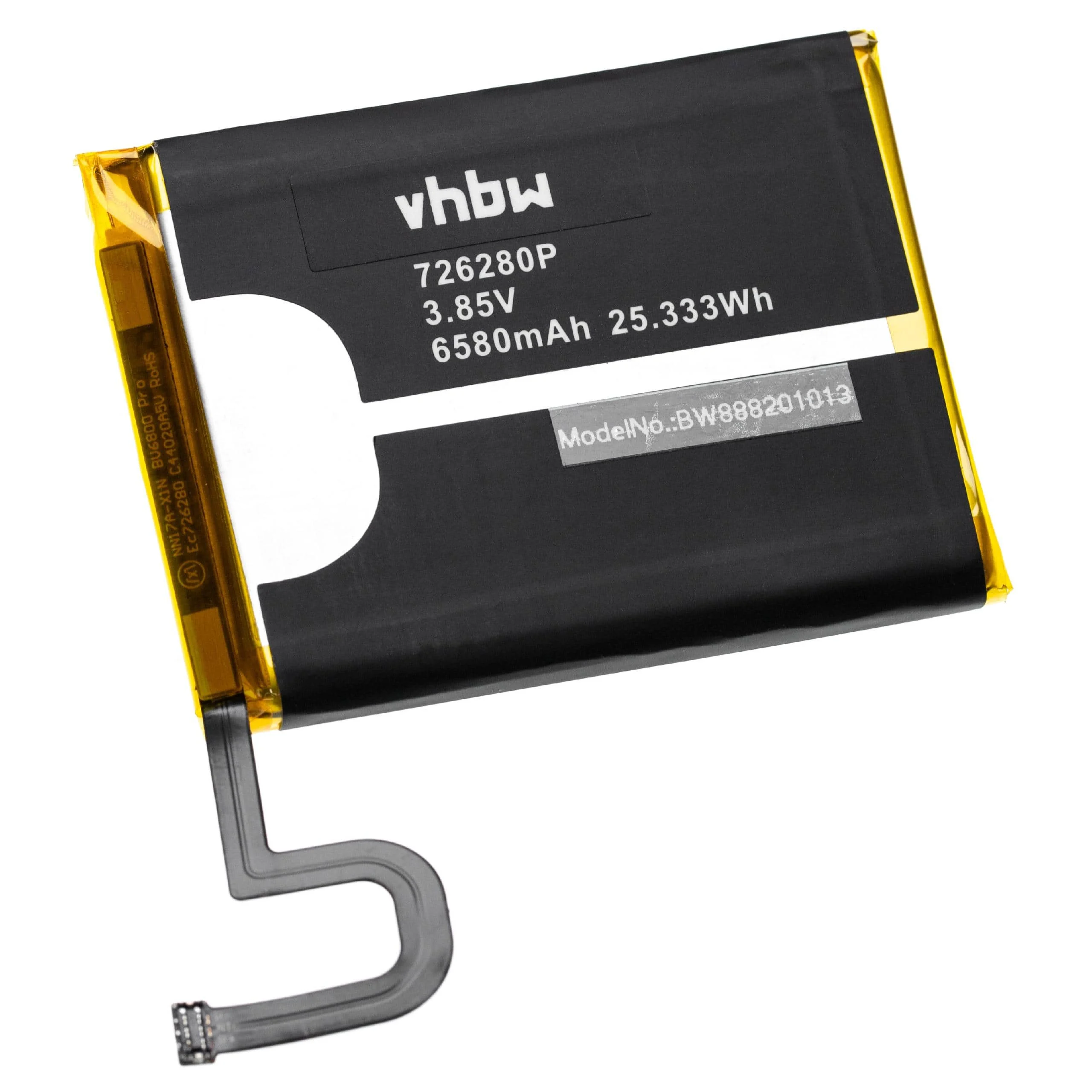 Batterie remplace Blackview 726280P téléphone portable Blackview - 6580mAh 3,85V Li-ion + outils