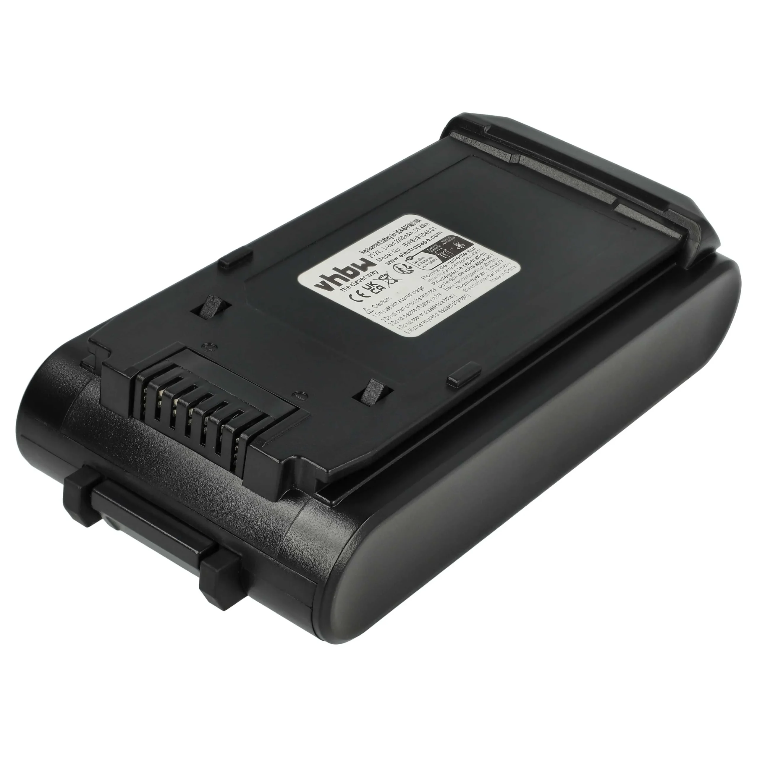 Batterie remplace Samsung DJ96-00242A, VCA-SAPA95/WA pour aspirateur Samsung - 2200mAh 25,2V Li-ion