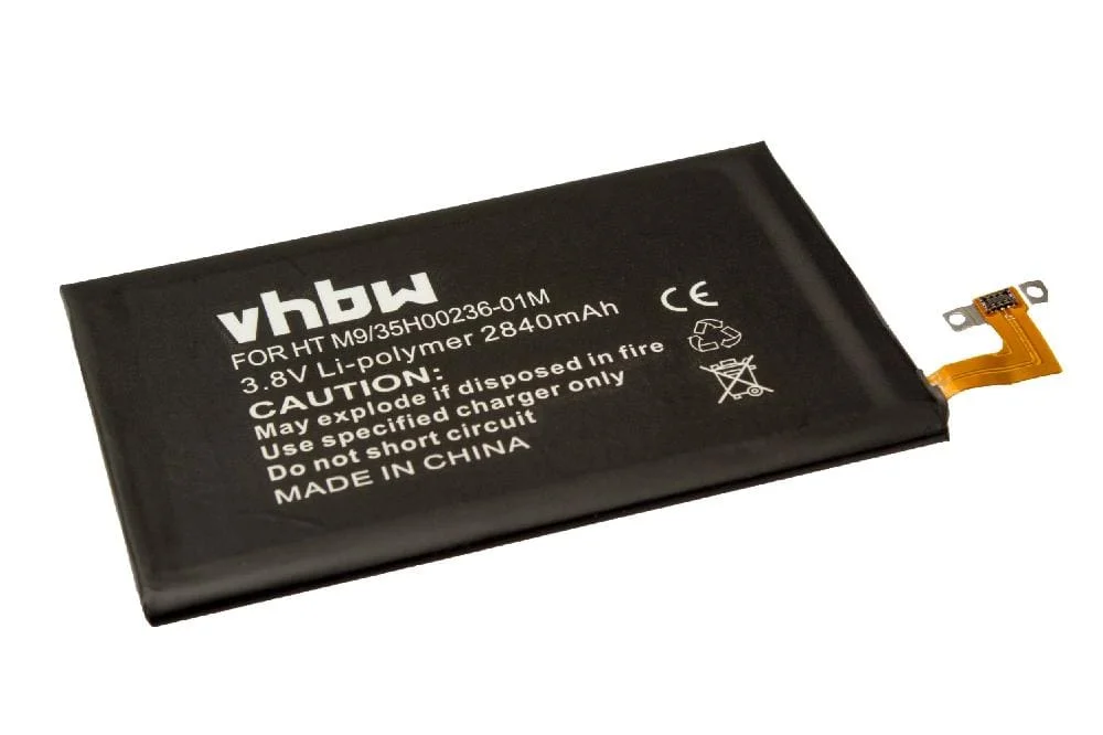 Batterie remplace HTC 35H00236-00M, B0PGE100, 35H00236-01M téléphone portable HTC - 2840mAh 3,8V Li-polymère