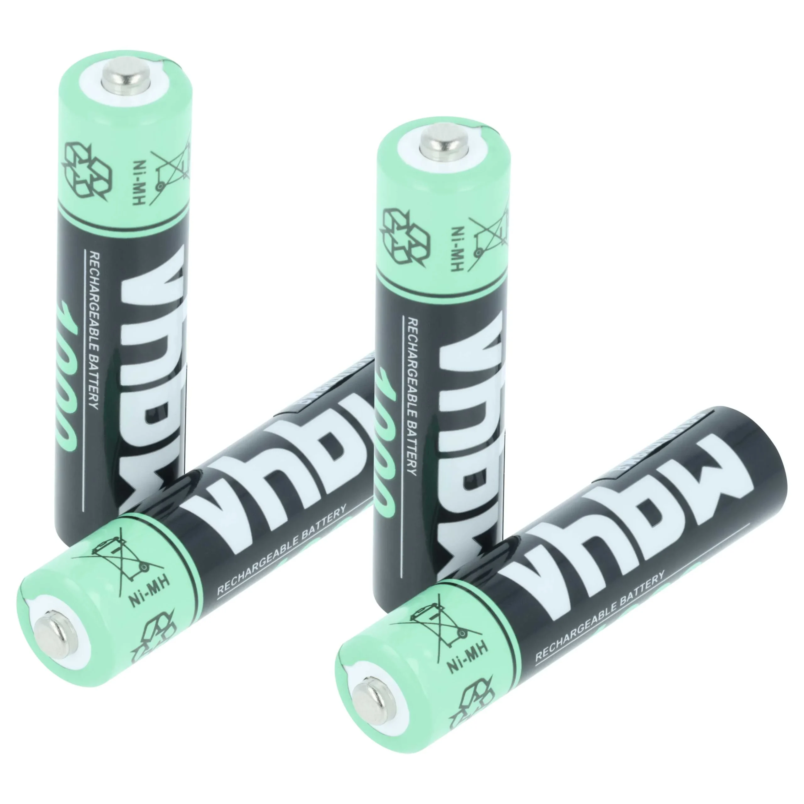 Batterie (4 pcs.) pour divers appareils Philips, Swisscom, Grundig, Sennheiser- 1000mAh 1,2V NiMH