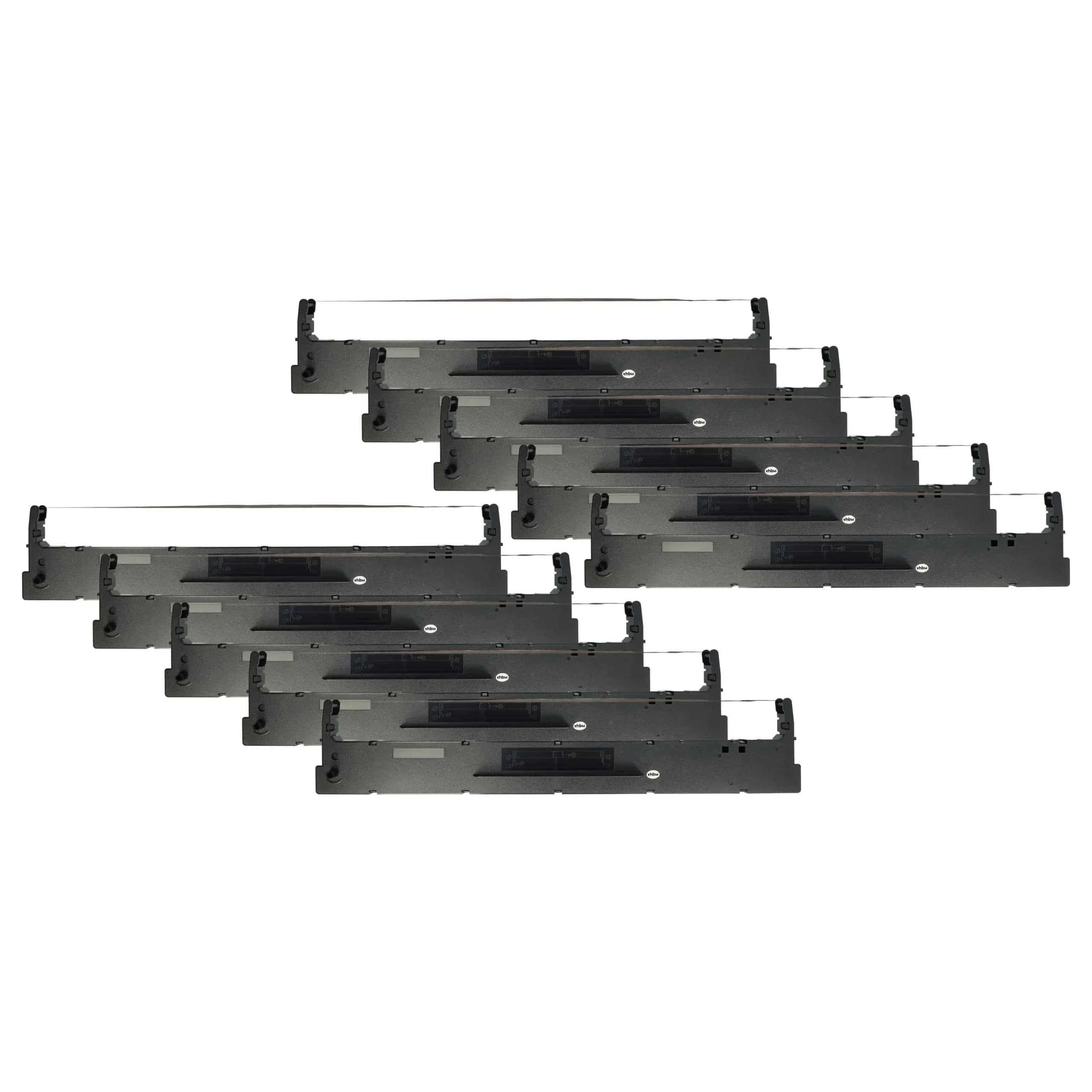 10x Ruban encreur remplace Tally 099061L, 099003L, 099004L pour imprimante matricielle / étiquette - noir
