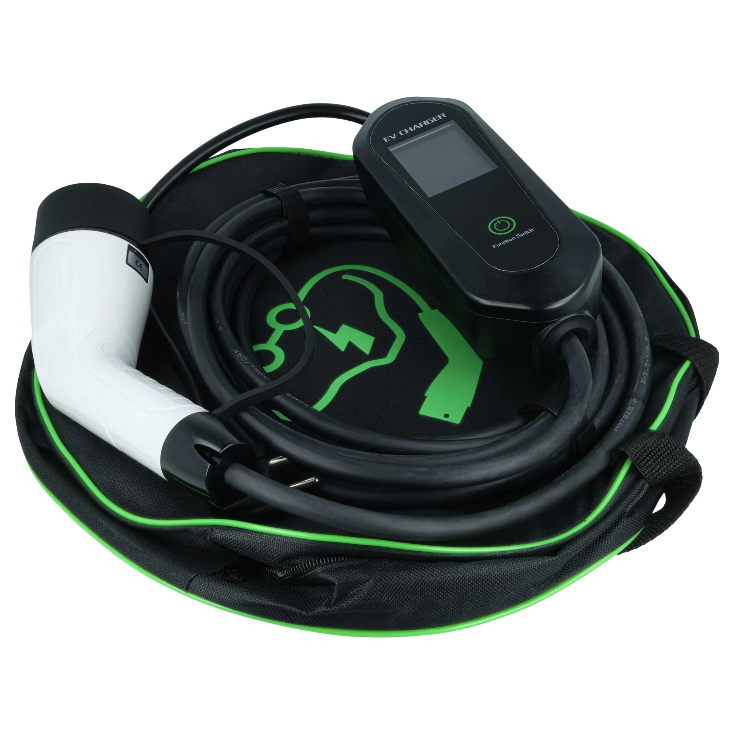 Câble de recharge - Type 2 vers type F, monophasé, 16 A, 3,5 kW, 7 m