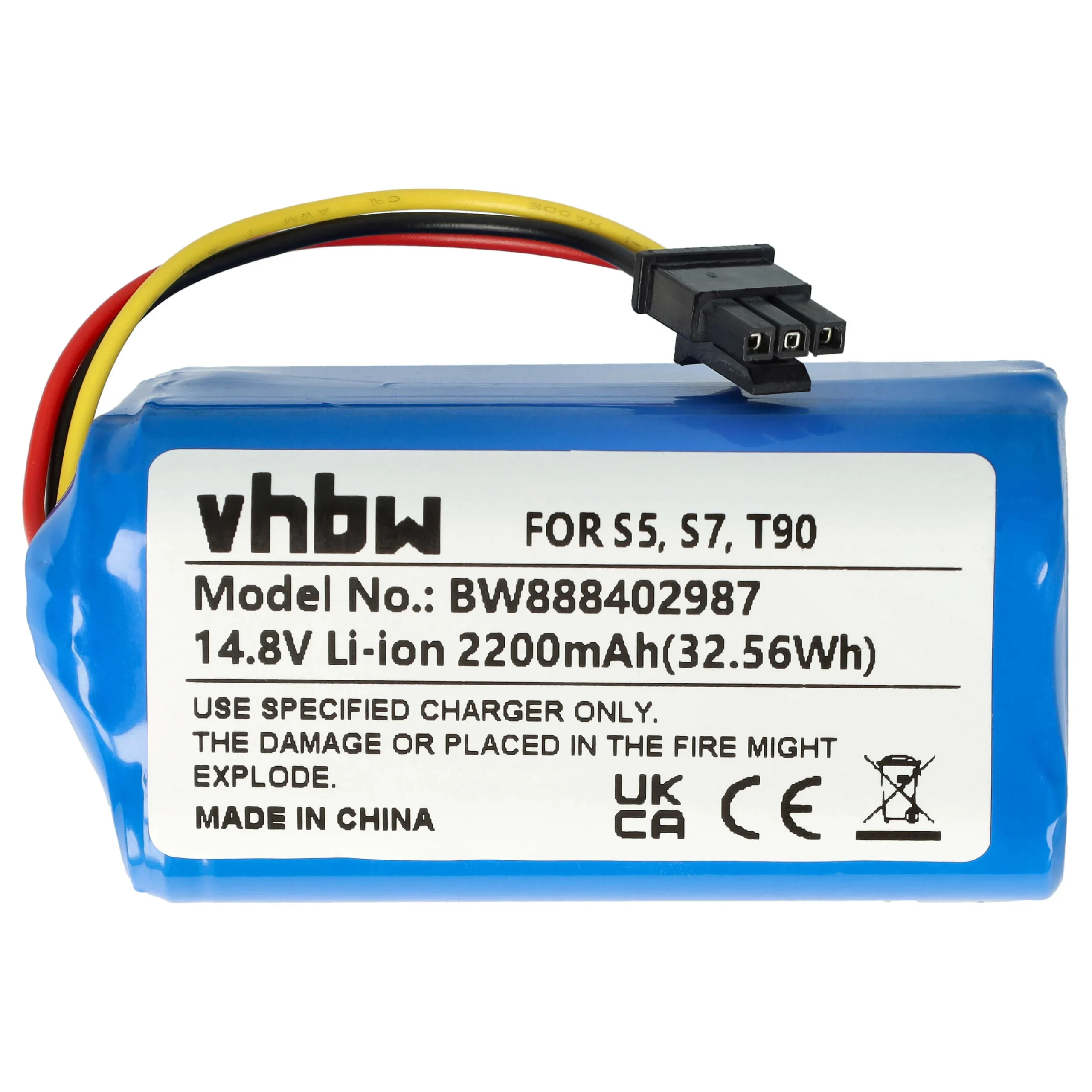 Batterie remplace Qihoo INR18650 M264S1P, 2ASP4-S5 pour robot aspirateur Qihoo - 2200mAh 14,8V Li-ion