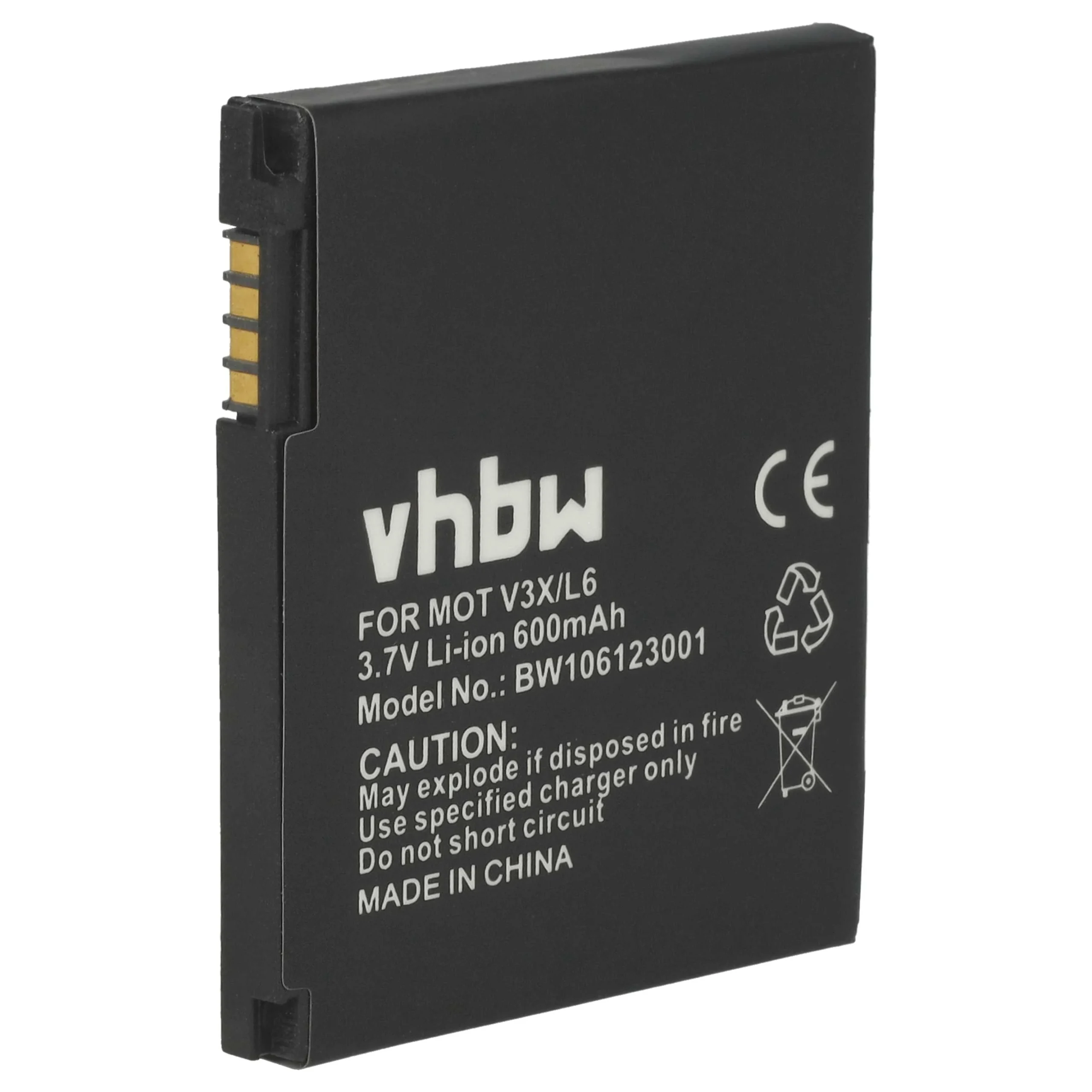 Batterie remplace Motorola BC50, CFNN1043, CFNN7007, 77865 téléphone portable Motorola - 600mAh 3,7V Li-ion
