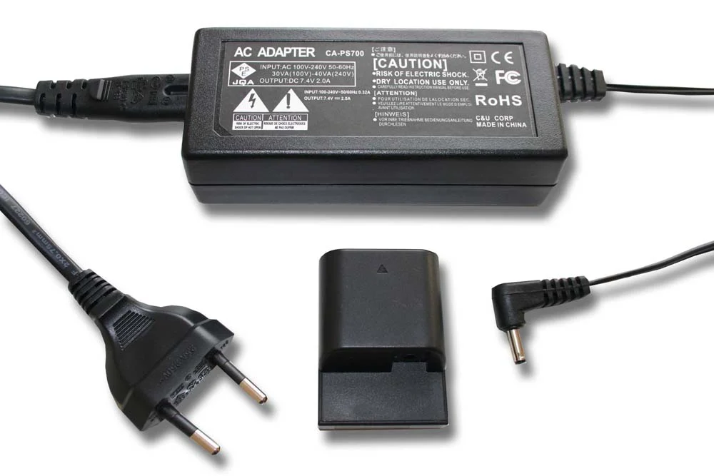 Bloc secteur remplace Canon ACK-700, DR-700 pour caméra Canon + coupleur DC comme Canon