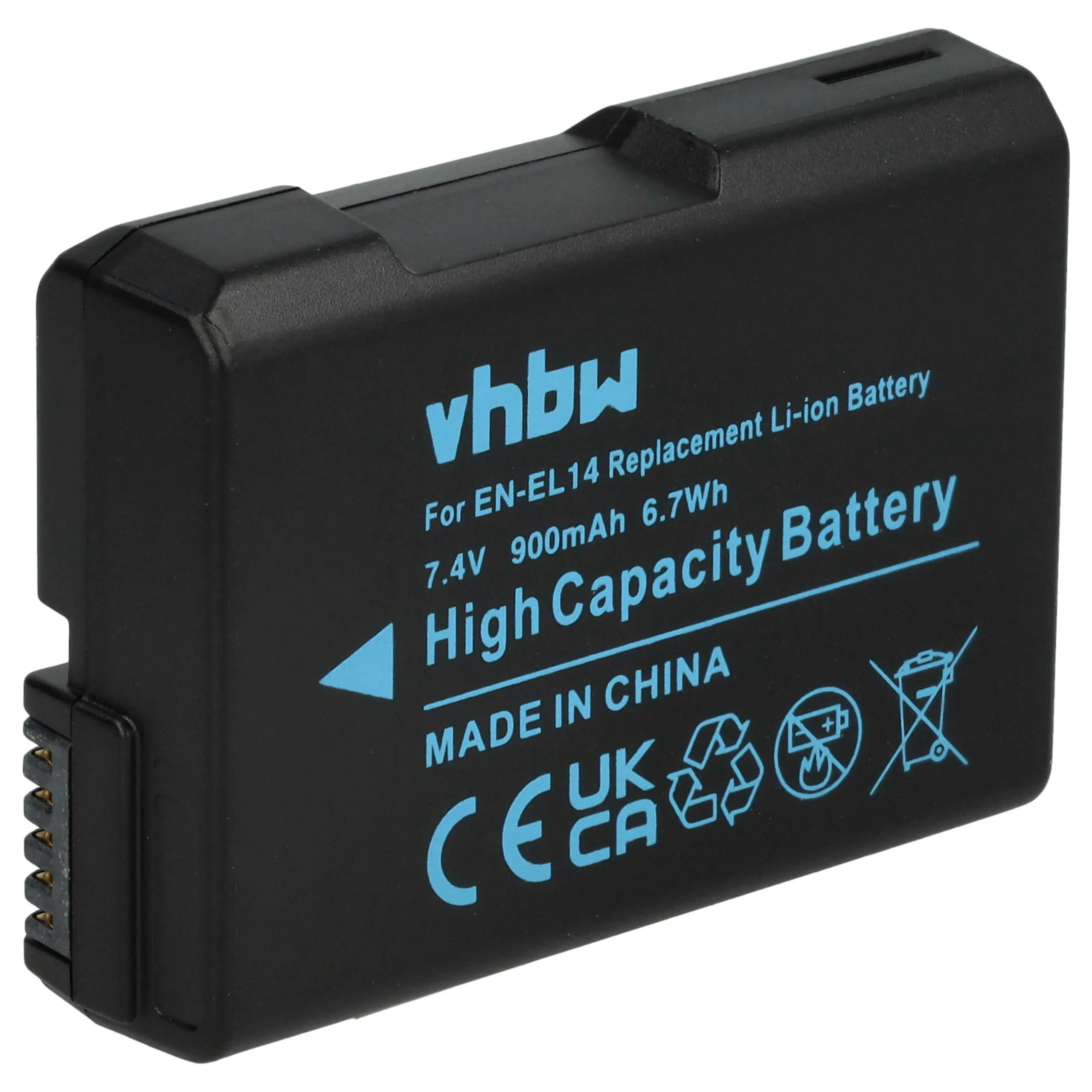 Batterie remplace Nikon EN-EL14 pour appareil photo Nikon- 950mAh 7,2V Li-ion