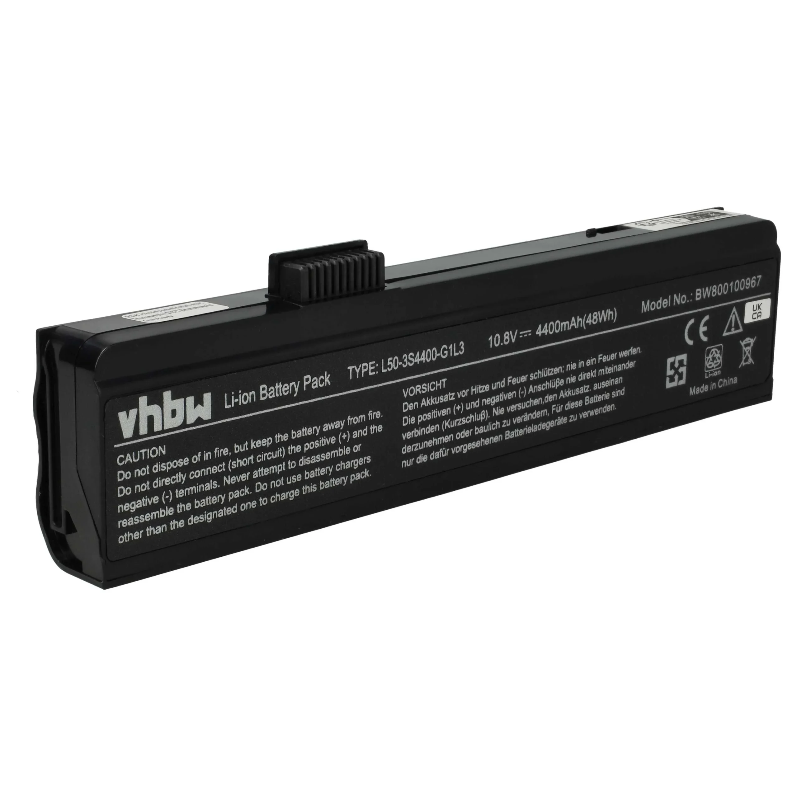Batterie remplace 23GL1GF0F-8A, 23GL1GA0F-8A pour ordinateur portable Gericom- 4400mAh 11,1V Li-ion, noir