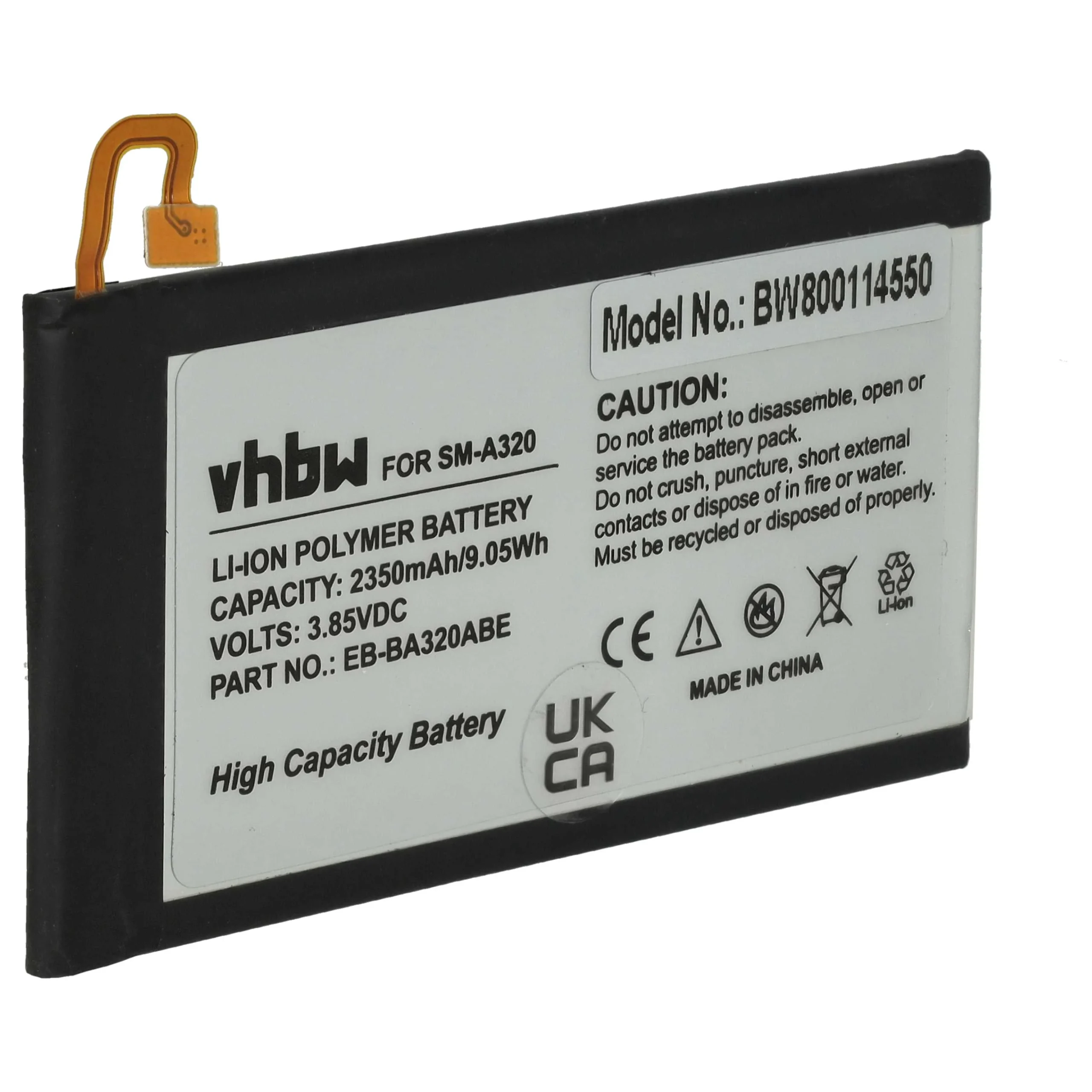Batterie remplace Samsung GH43-04677A, EB-BA320ABE téléphone portable Samsung - 2350mAh 3,85V Li-polymère