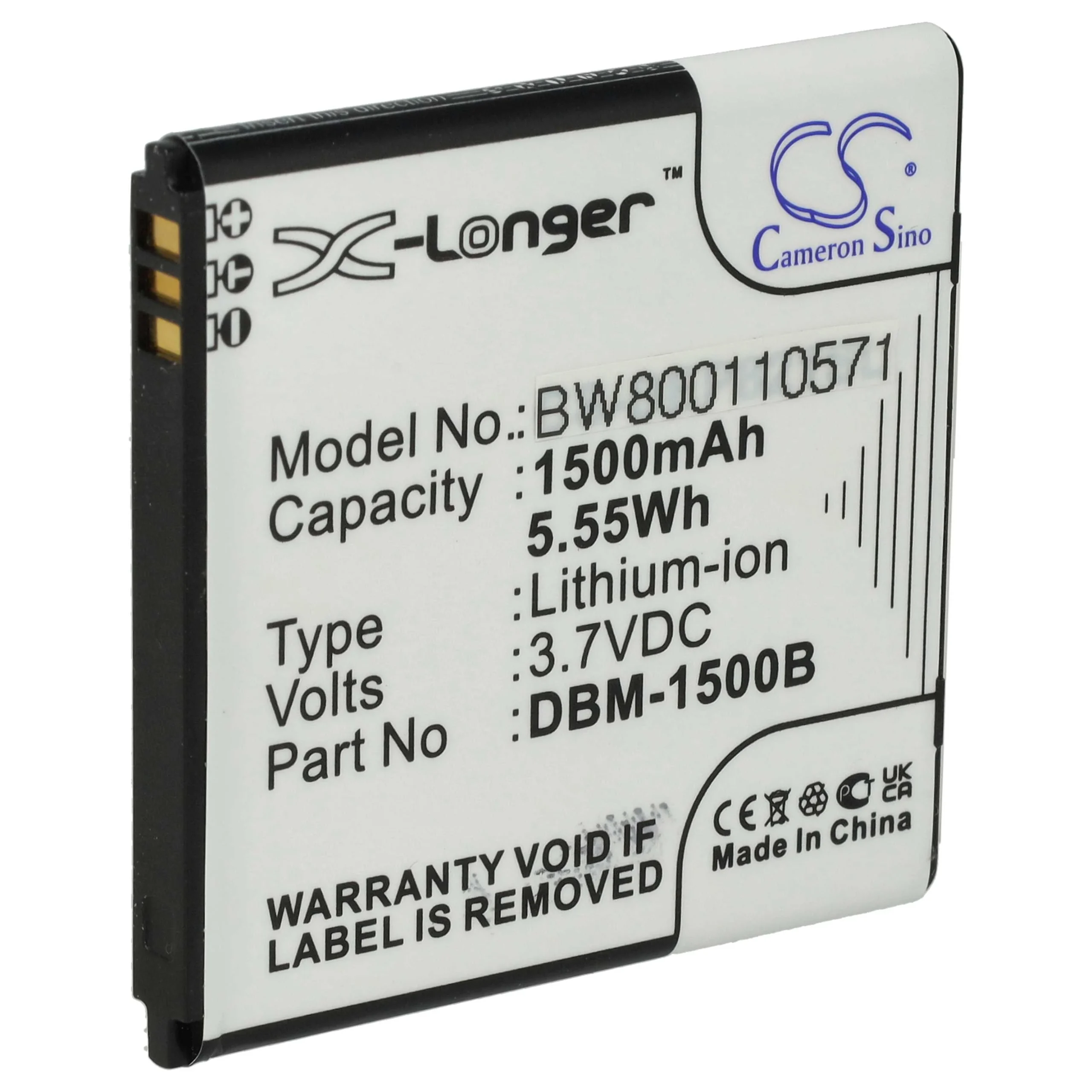 Batterie remplace Doro DBM-1500B téléphone portable Doro - 1500mAh 3,7V Li-ion