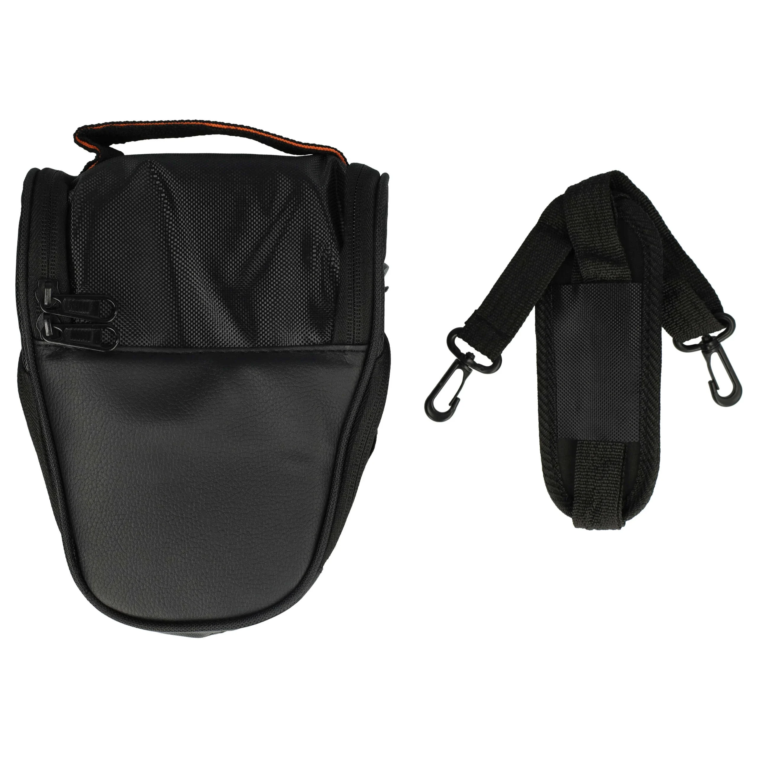 Sacoche pour appareil photo Pentax, Panasonic, Nikon, Samsung – noir, avec sangle, 21,5x18,5x 9,7cm - Accessoires pour appareils photo