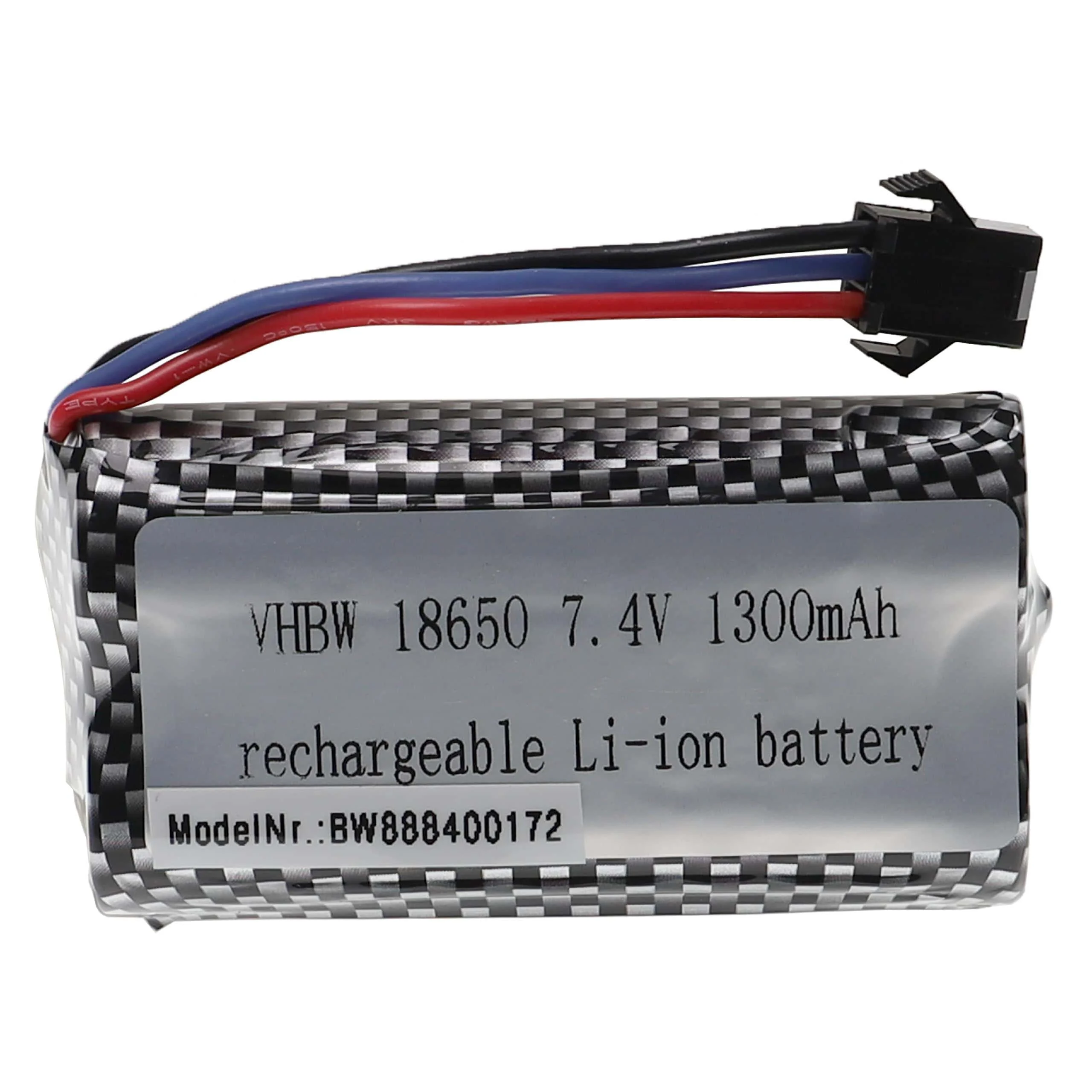 Batterie modèle radio-télécommandé - 1300mAh 7,4V Li-ion, SM-3P