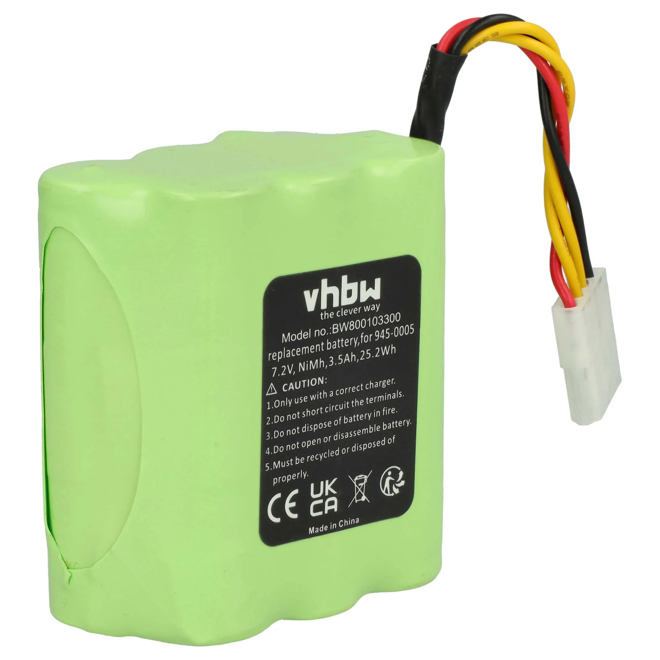 Batterie remplace Neato 945-0005, 945-0006, 205-0001, 945-0024 pour robot aspirateur Neato - 3500mAh 7,2V NiMH