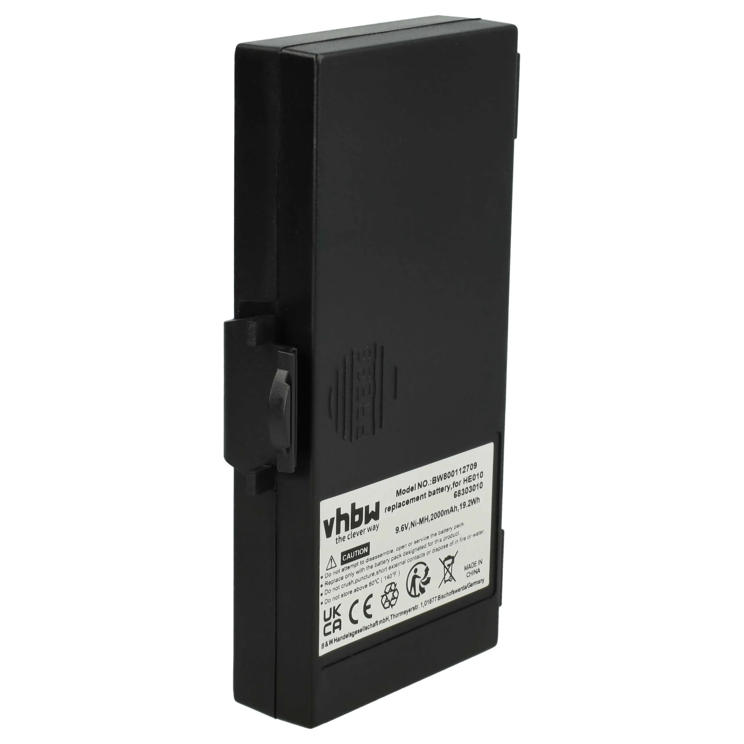 Batterie remplace Hetronic 68303000, 68303010, 6830300 pour radio talkie-walkie Hetronic- 2000mAh 9,6V NiMH