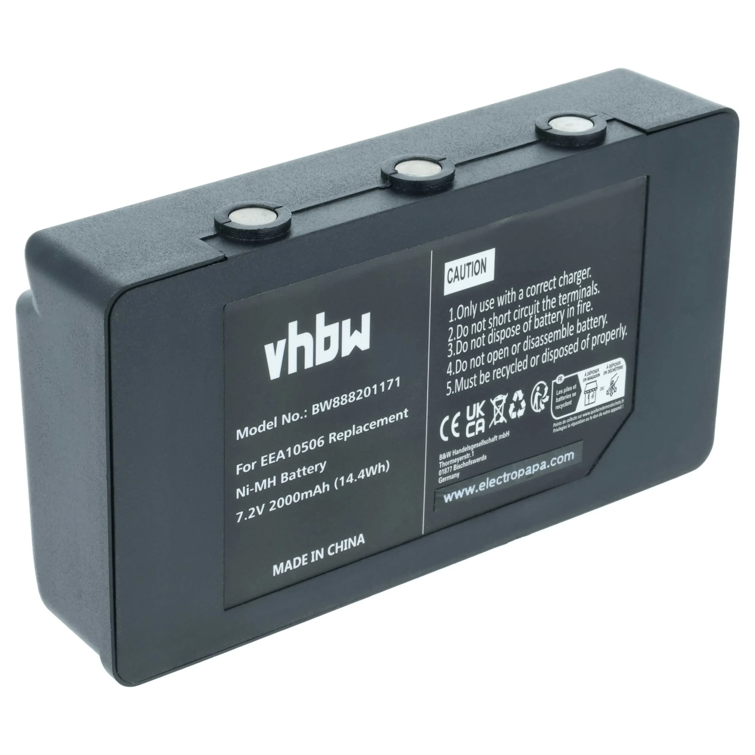 Batterie remplace Palfinger EEA10508, EEA10506 - 2000mAh 7,2V NiMH