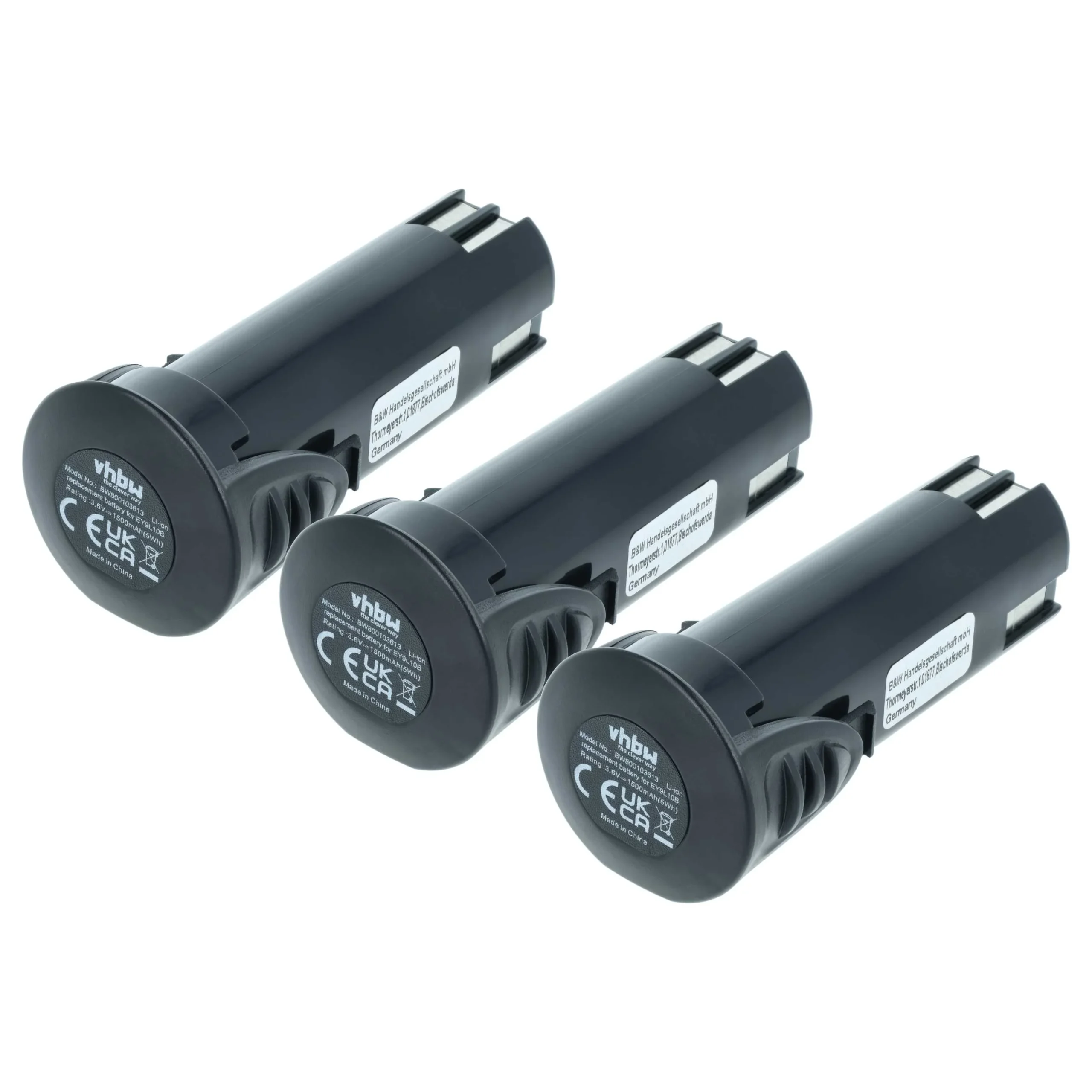 Batterie (3 pcs.) remplace Panasonic EZ9L10, EY9L10B outil électrique Panasonic - 1500mAh 3,6V Li-ion