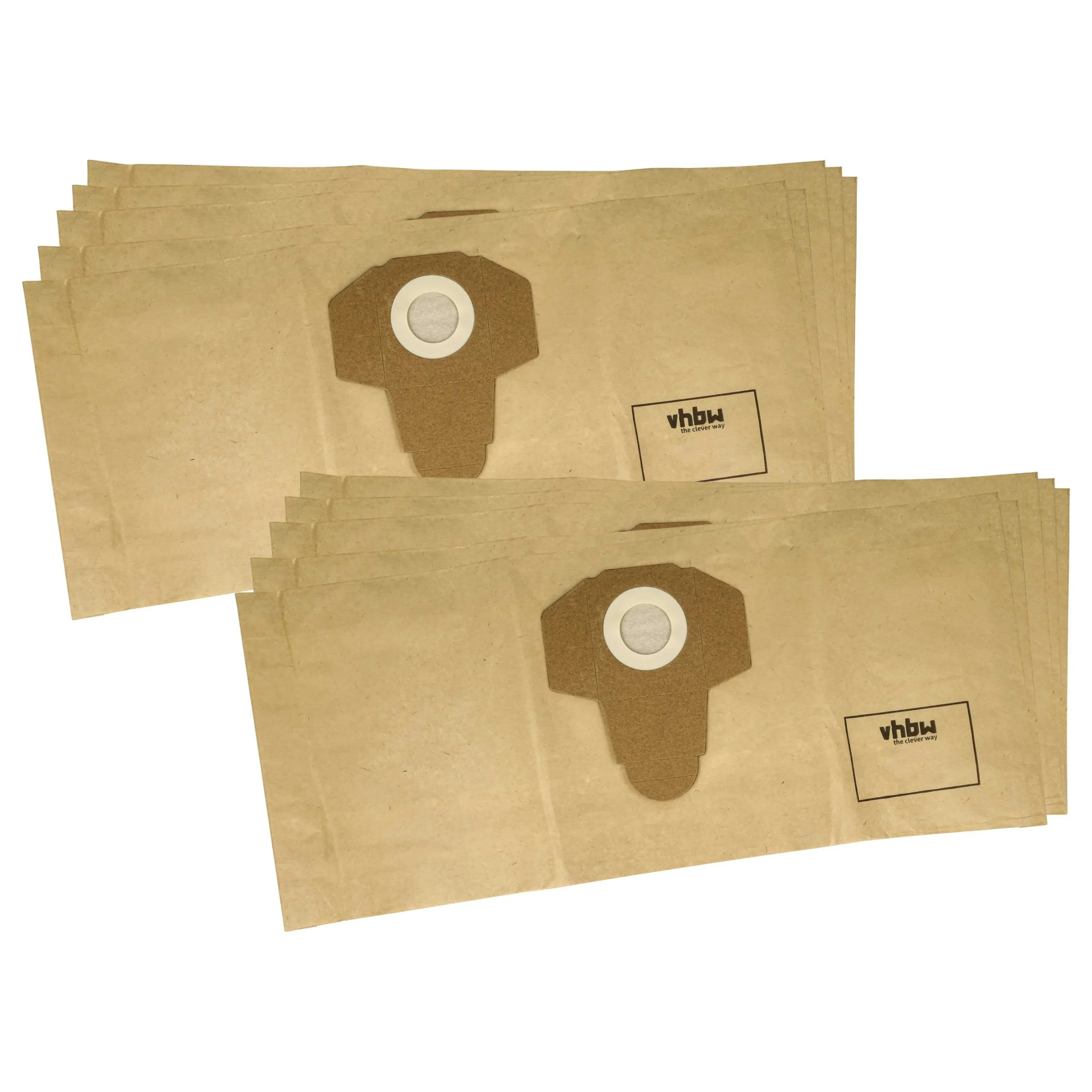 10x Sac remplace Parkside 30250132 pour aspirateur Parkside - papier