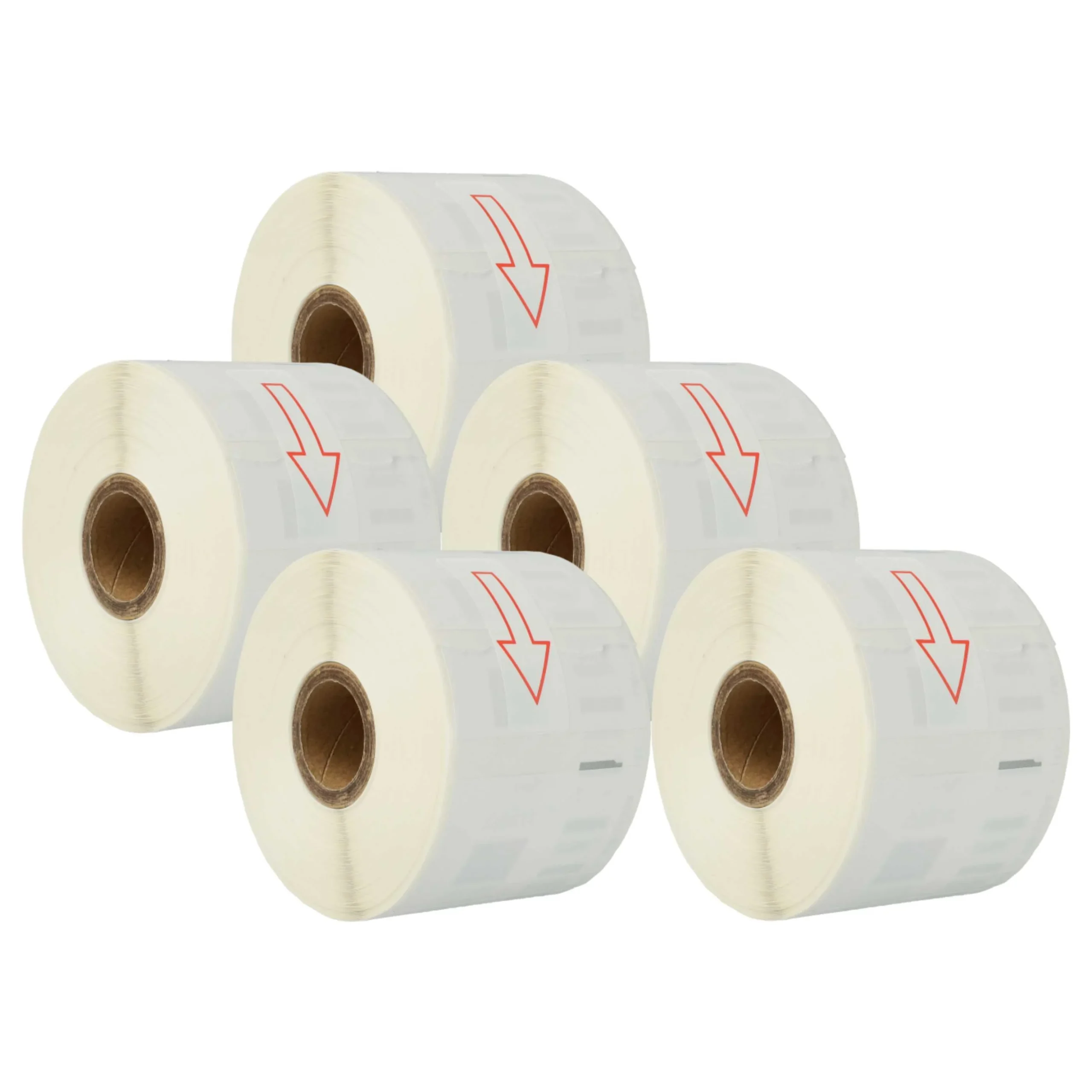 5x Étiquette remplacent Dymo 11354 pour imprimante étiqueteuse - 57mm x 32mm