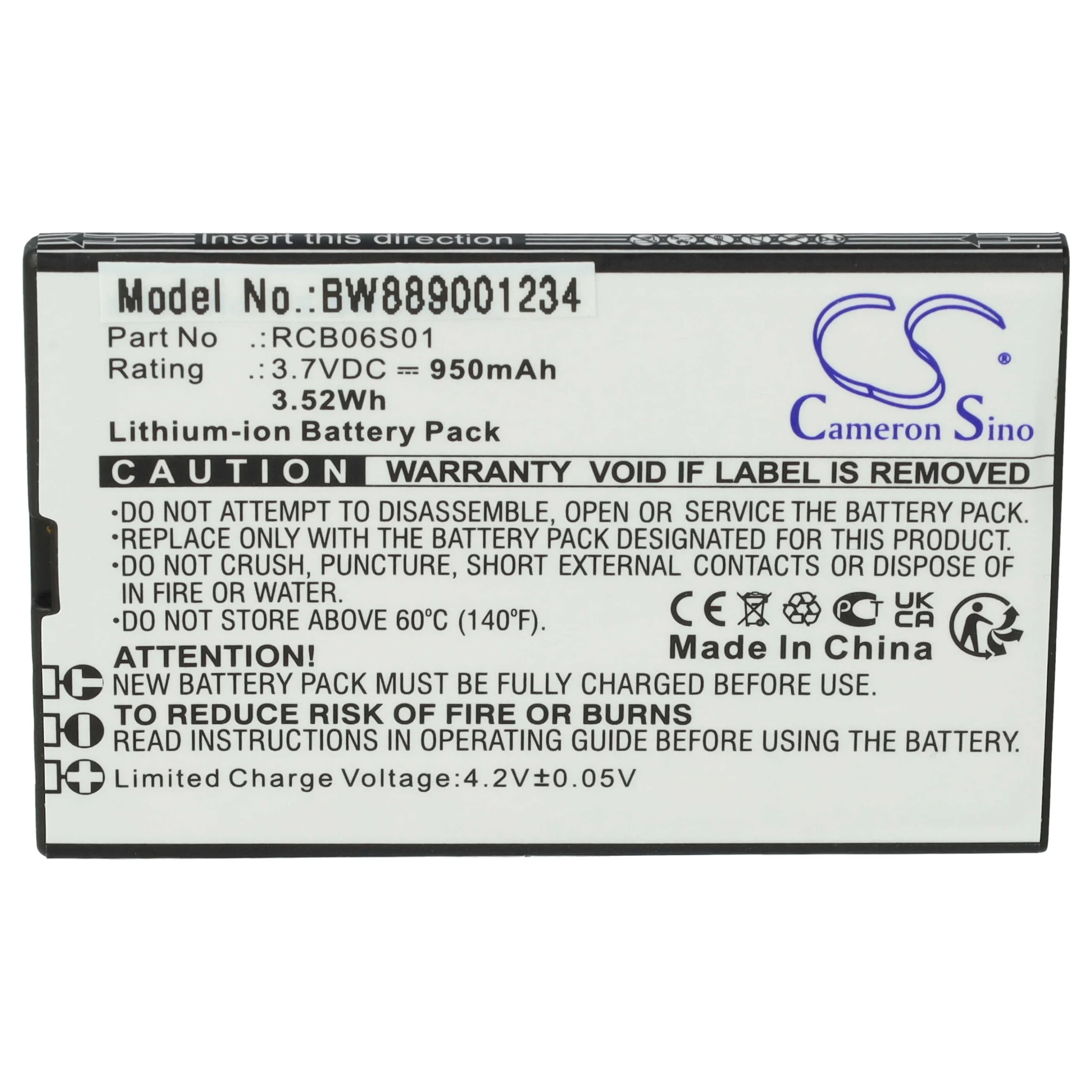 Batterie remplace Swisstone RCB06S01 téléphone portable Swisstone - 950mAh 3,7V Li-ion