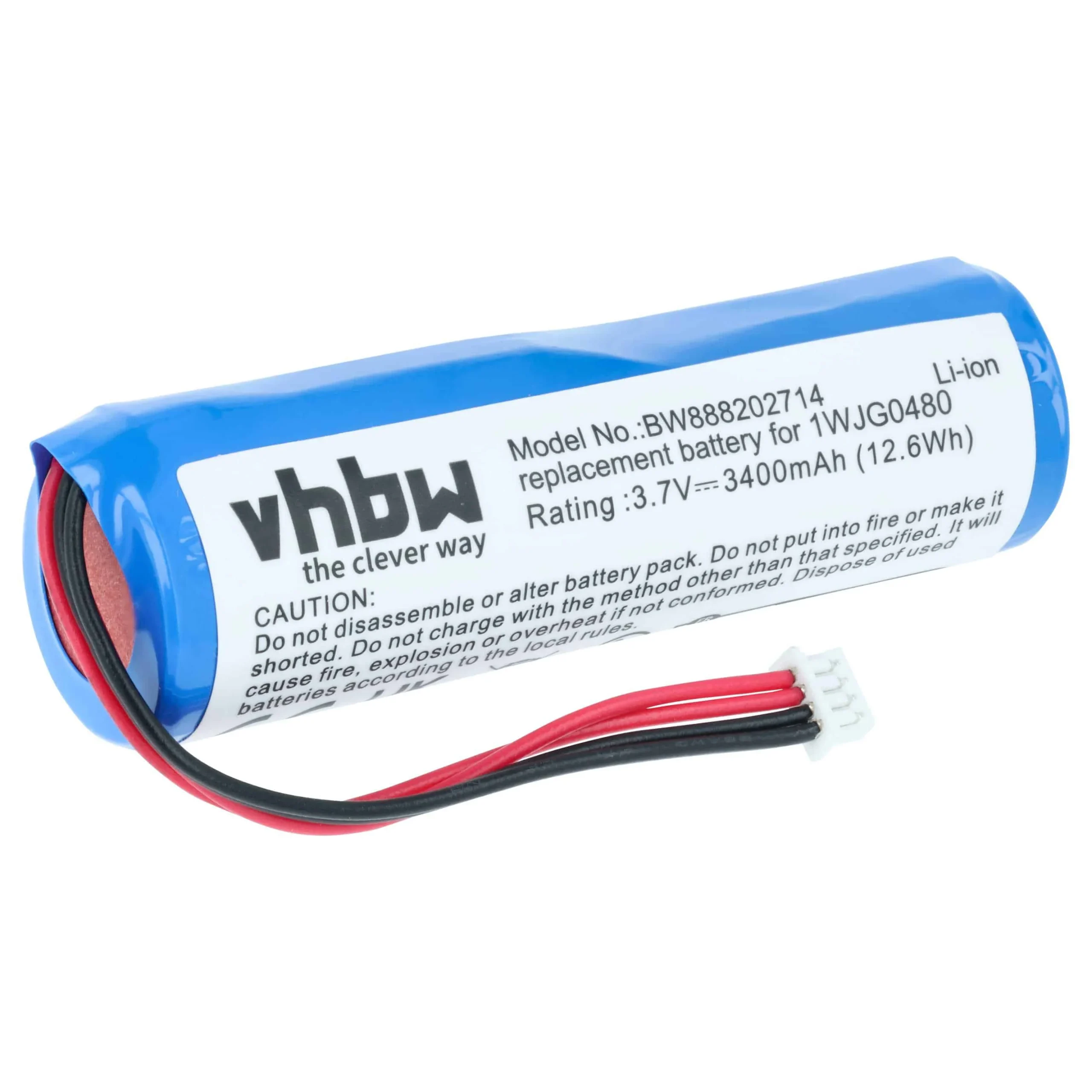 Batterie remplace DJI 1WJG0480, TI100782 pour manette de drone DJI - 3400mAh 3,7V Li-ion