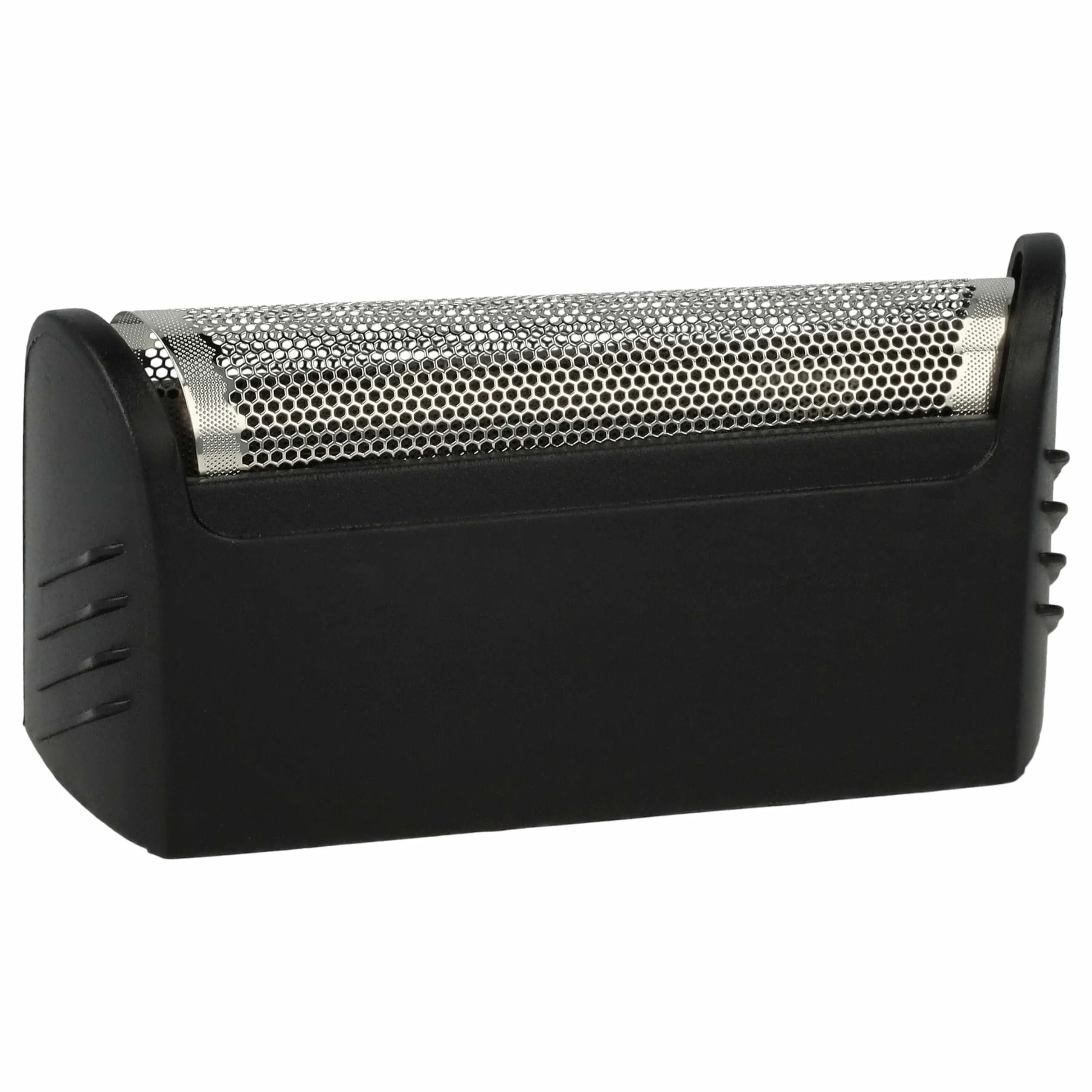 Grille remplace Braun 597, 596 pour rasoir Braun - avec cadre de tête, noir/argenté